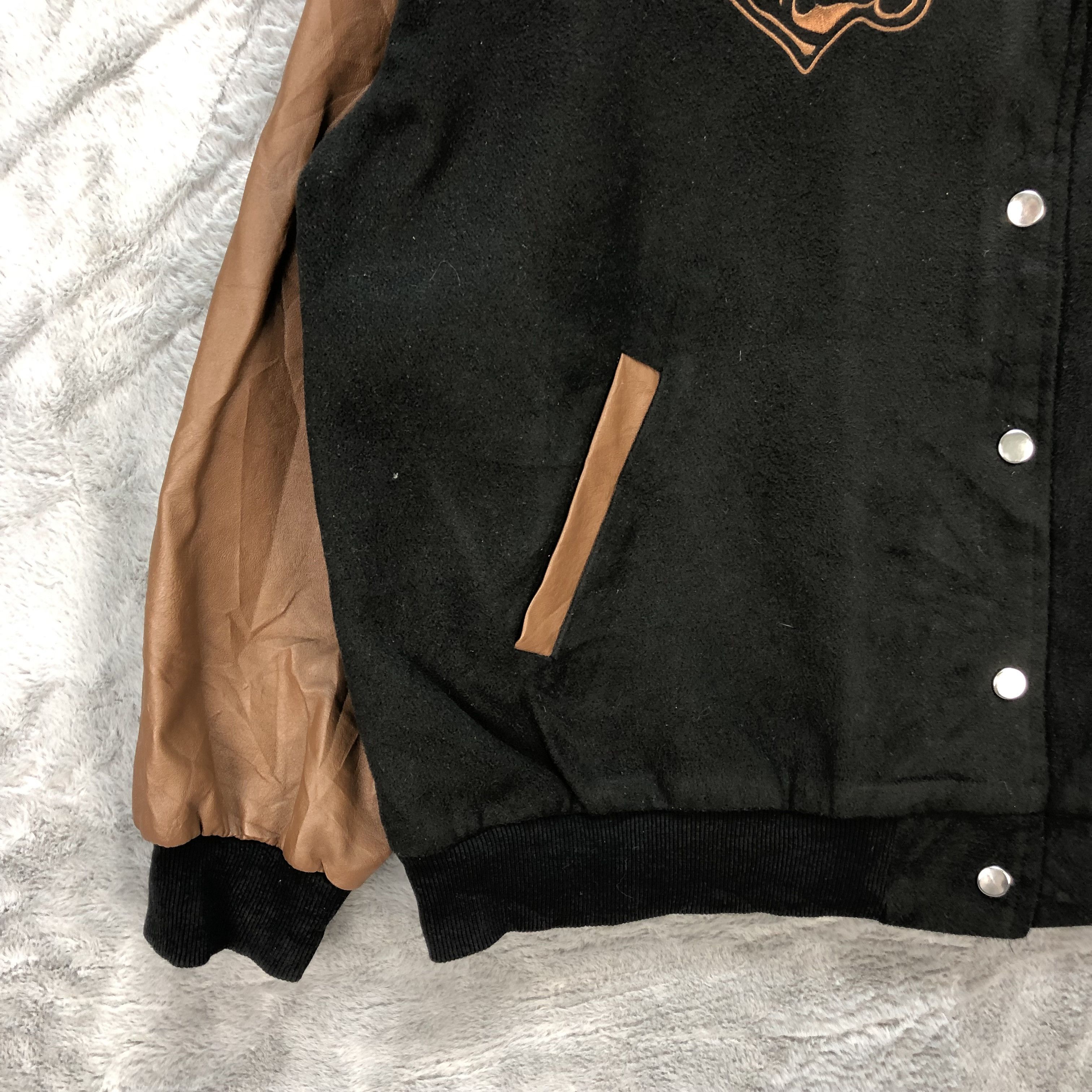 Vintage DAZY ENJOY LIFE WOOL VARSITY JACKET #6259-56 Size L / US 10 / IT 46 - 5 Thumbnail