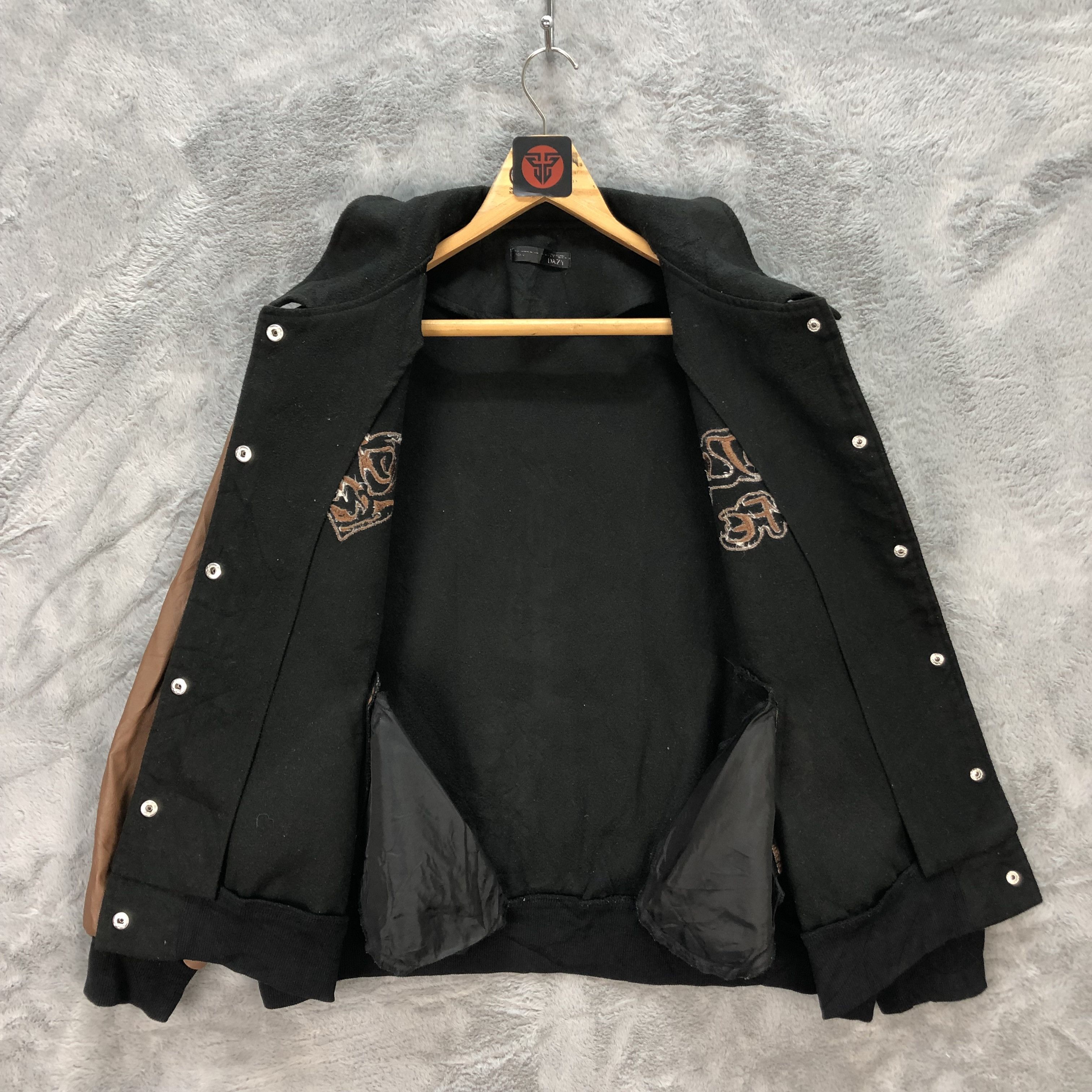 Vintage DAZY ENJOY LIFE WOOL VARSITY JACKET #6259-56 Size L / US 10 / IT 46 - 7 Thumbnail