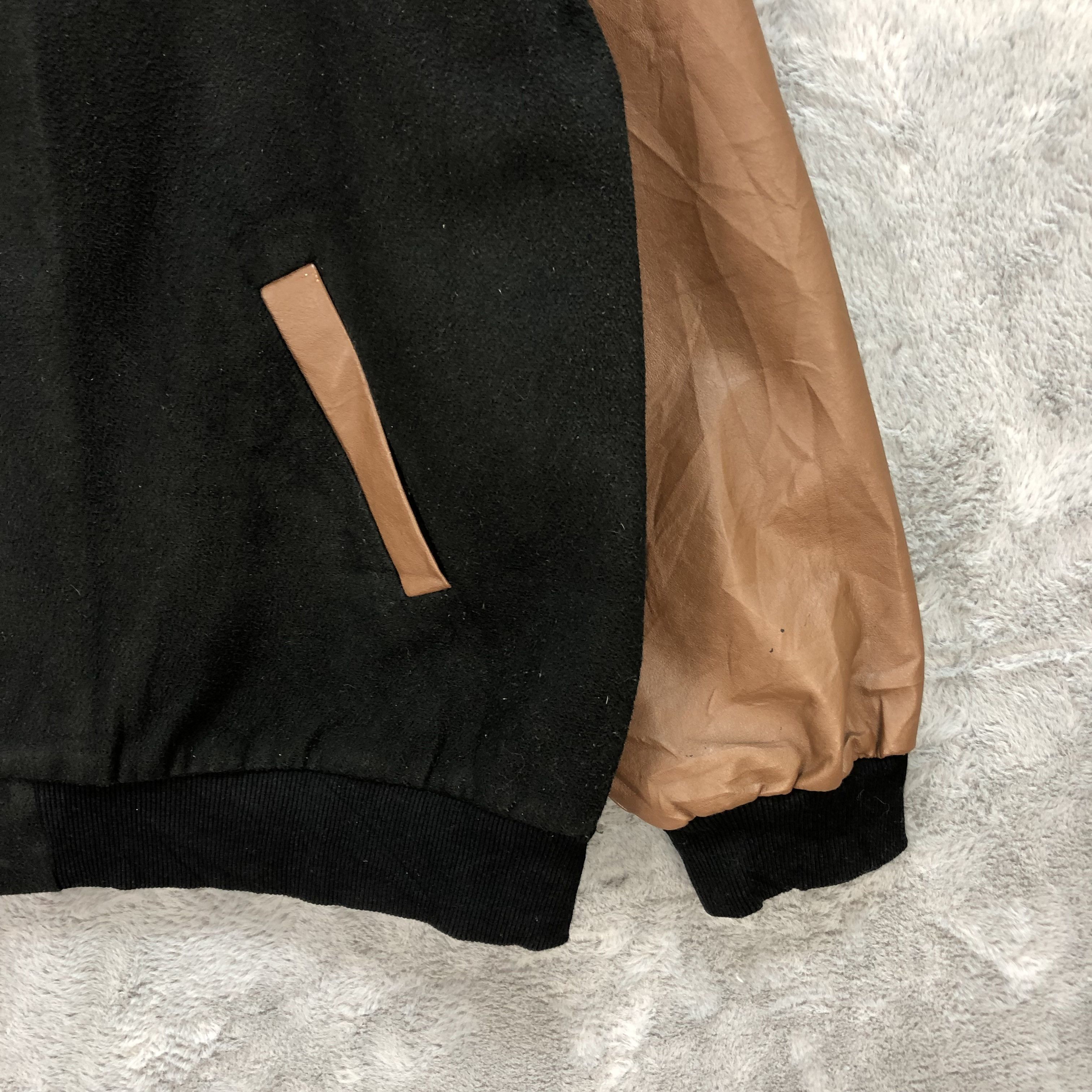 Vintage DAZY ENJOY LIFE WOOL VARSITY JACKET #6259-56 Size L / US 10 / IT 46 - 6 Thumbnail