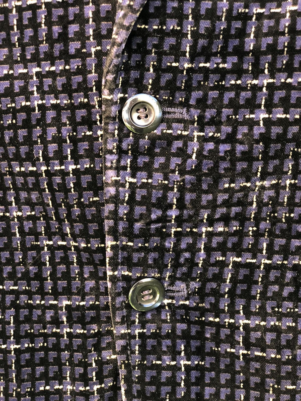 Japanese Brand Vintage 90's Blazer Velvet by Junket Gold Size US S / EU 44-46 / 1 - 8 Thumbnail