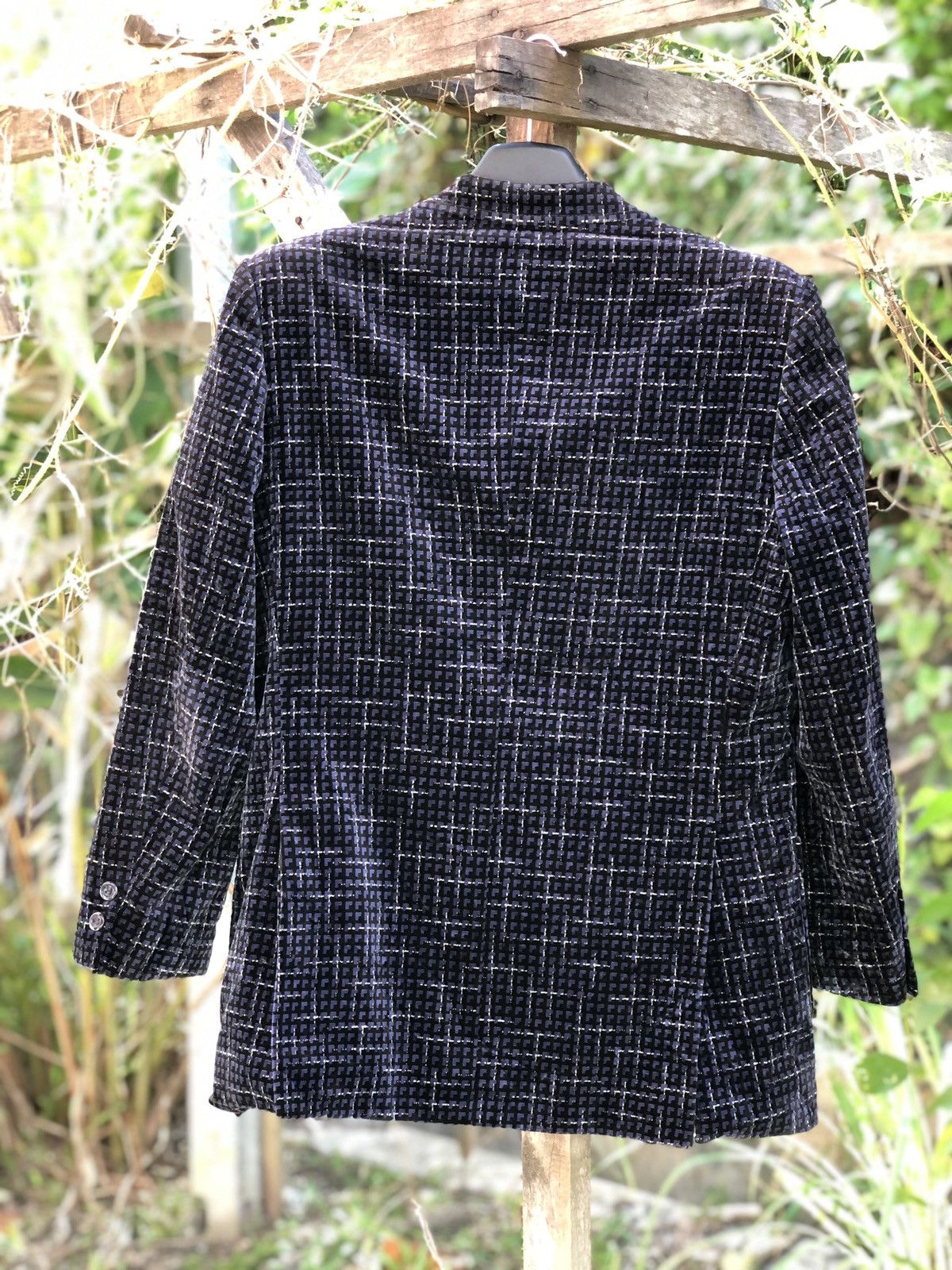 Japanese Brand Vintage 90's Blazer Velvet by Junket Gold Size US S / EU 44-46 / 1 - 5 Thumbnail