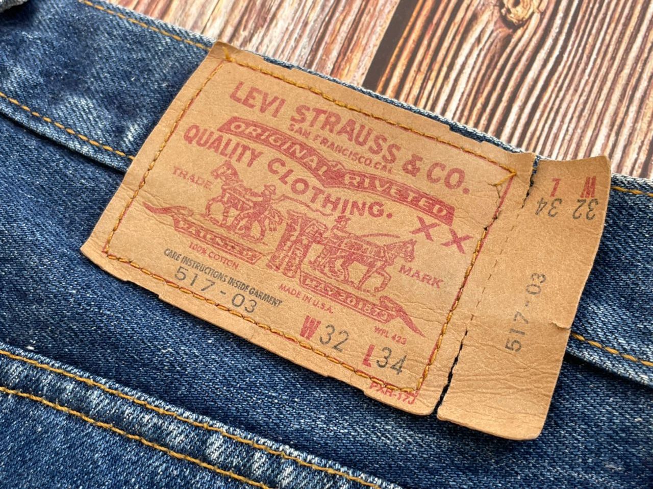 Levi's Levis 517 Bootcut Distressed Jeans Size US 31 - 6 Thumbnail