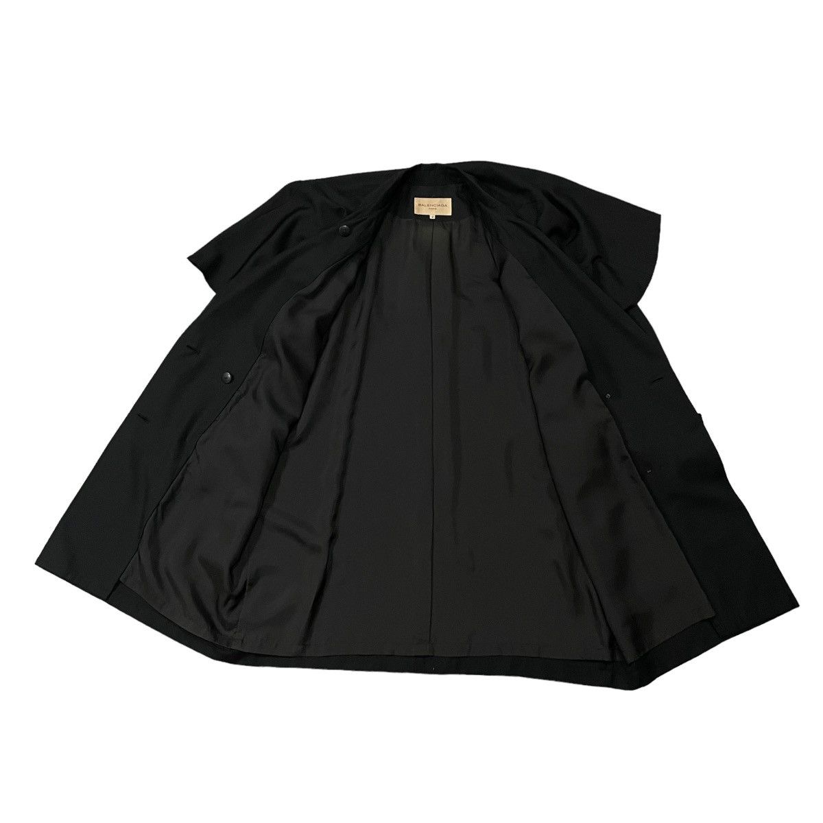 Balenciaga Balenciaga Paris Silk Gold Buttons Bat Wings Jacket Size L / US 10 / IT 46 - 19 Thumbnail