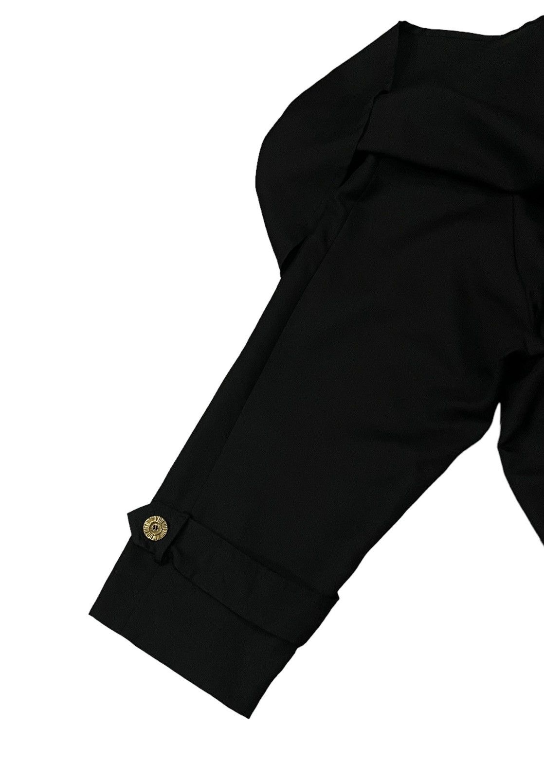 Balenciaga Balenciaga Paris Silk Gold Buttons Bat Wings Jacket Size L / US 10 / IT 46 - 7 Thumbnail