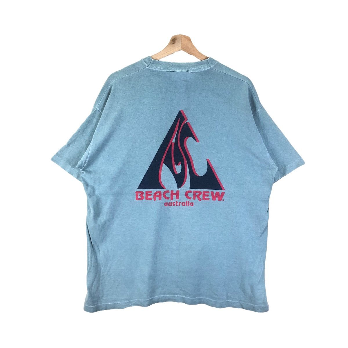Vintage Beach Crew Australia Big Logo Blue