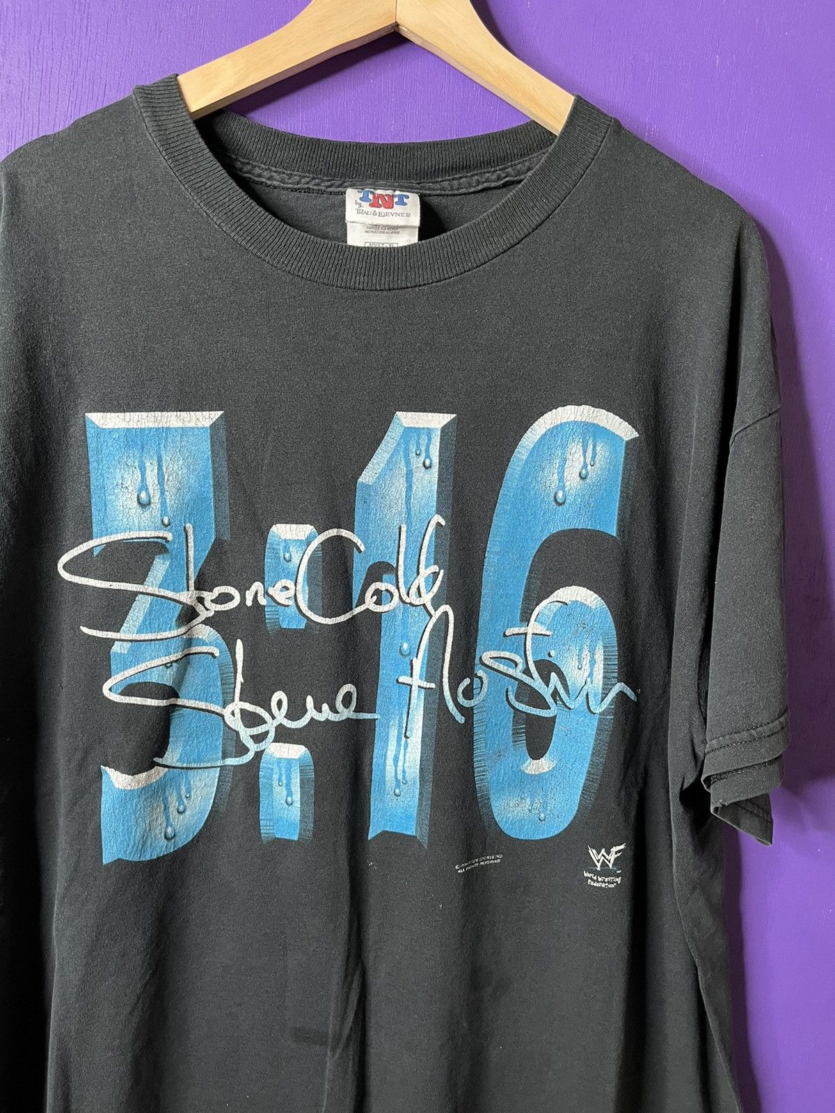 Vintage Vintage 90s Stone cold Austin 3:16 ice t-shirt Size US XL / EU 56 / 4 - 3 Thumbnail