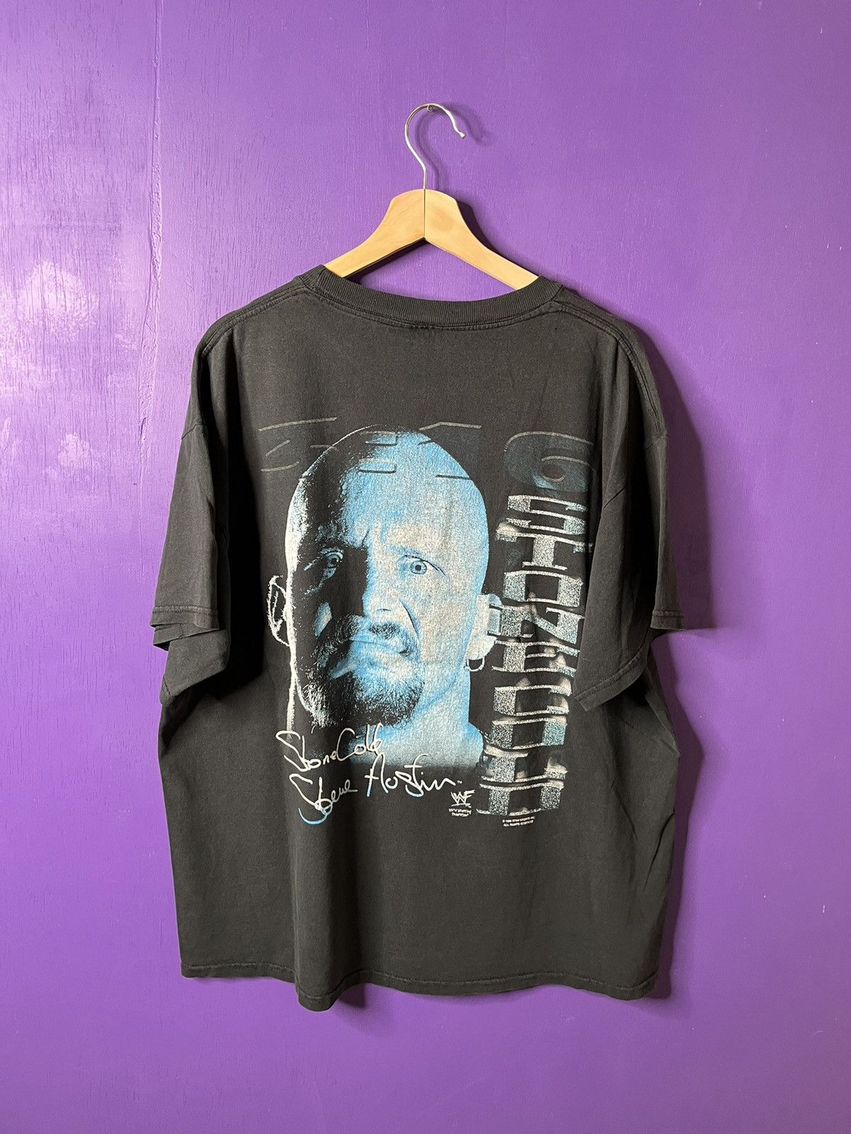 Vintage Vintage 90s Stone cold Austin 3:16 ice t-shirt Size US XL / EU 56 / 4 - 2 Thumbnail