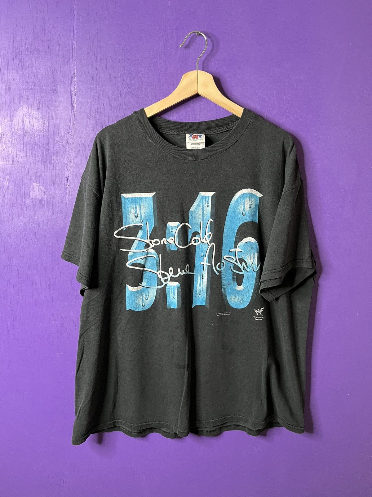 Vintage Vintage 90s Stone cold Austin 3:16 ice t-shirt Size US XL / EU 56 / 4 - 1 Thumbnail