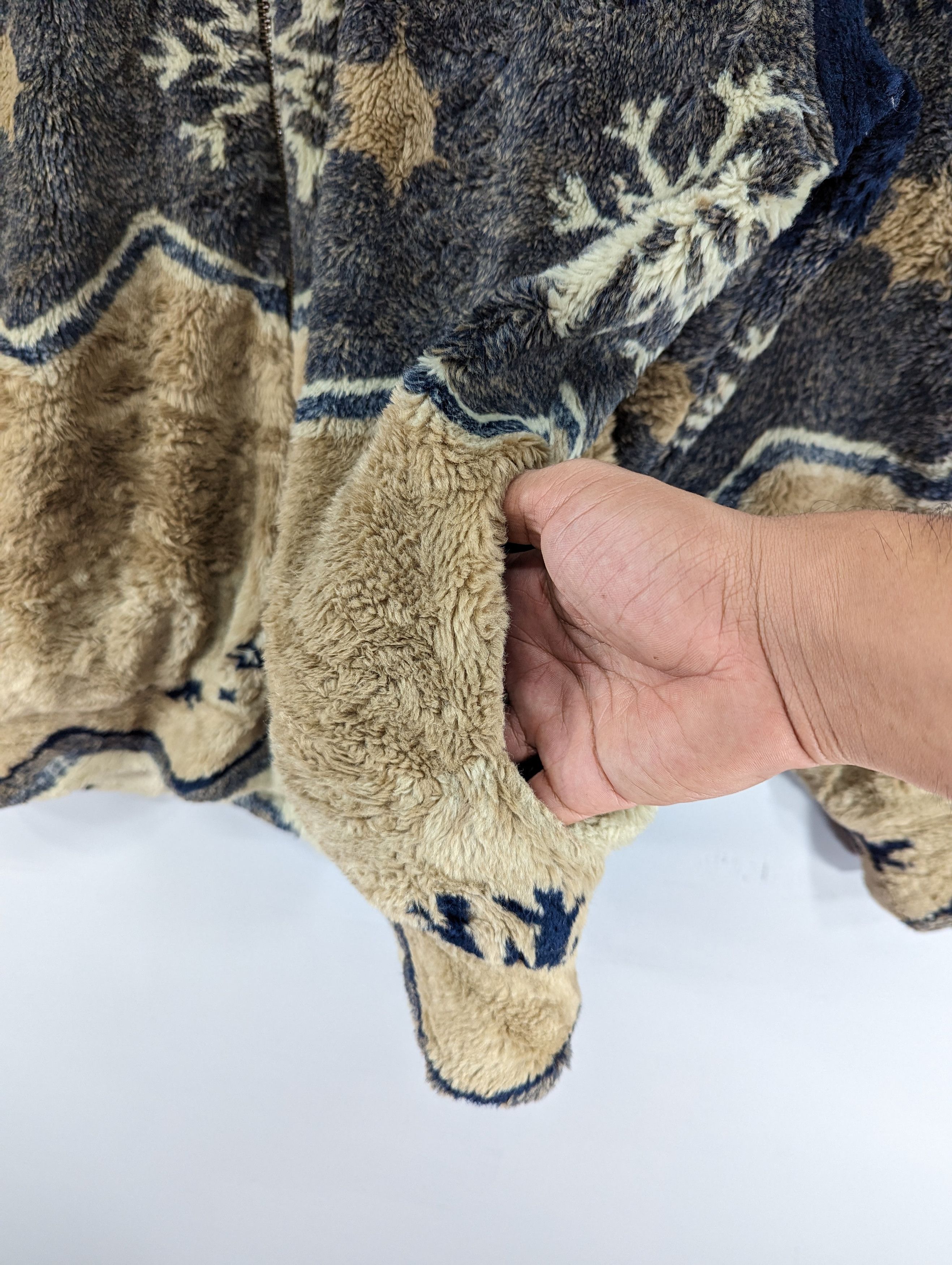 Japanese Brand 🔥RARE🔥Vintage Greatmates Fleece Deep Pile Native Jacket Size US XL / EU 56 / 4 - 8 Thumbnail