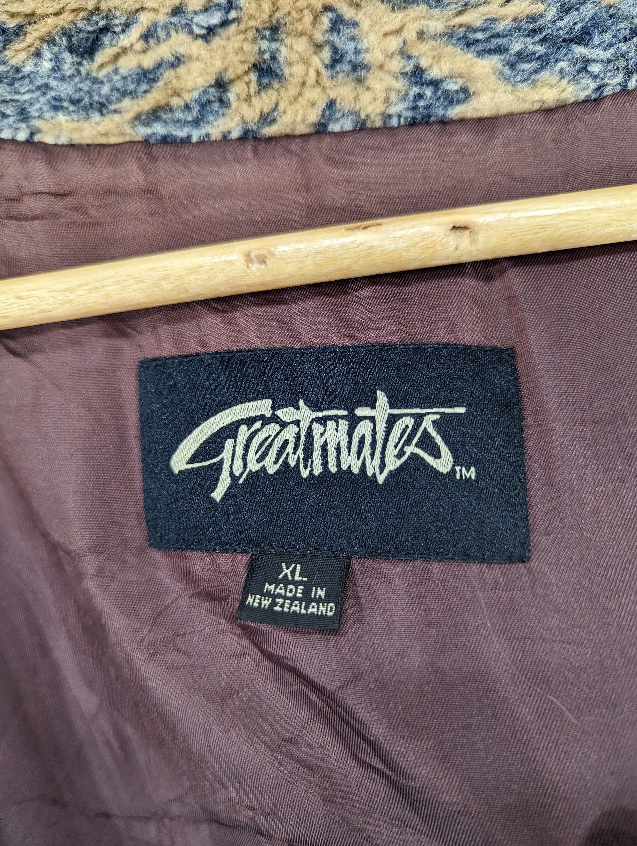 Japanese Brand 🔥RARE🔥Vintage Greatmates Fleece Deep Pile Native Jacket Size US XL / EU 56 / 4 - 14 Thumbnail