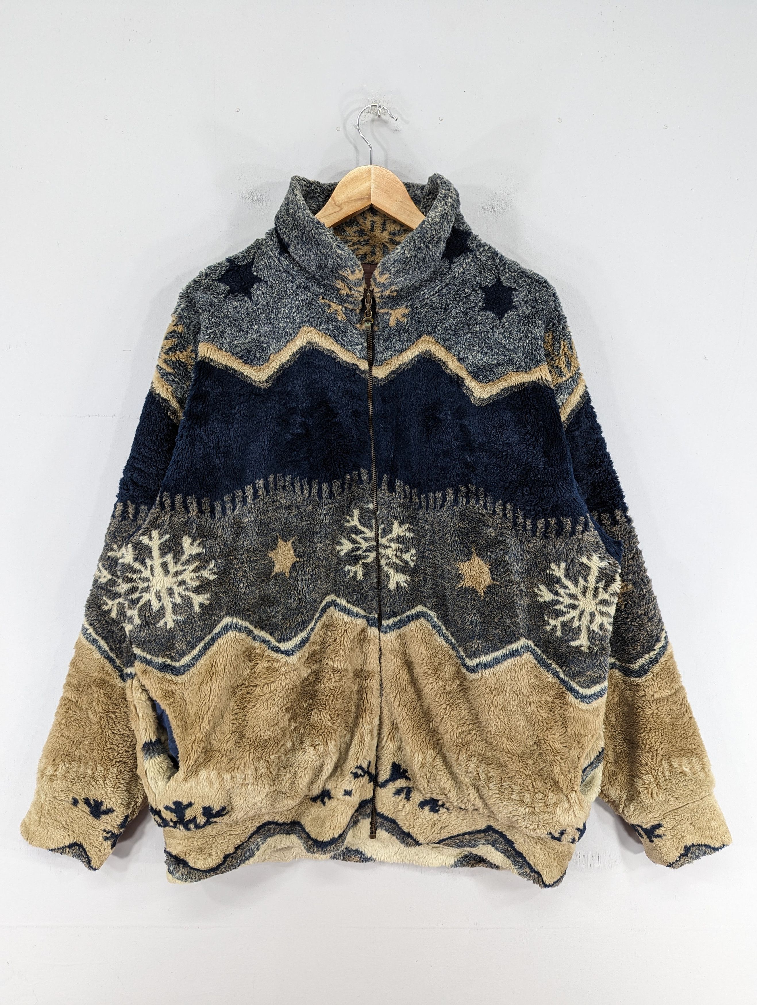 Japanese Brand 🔥RARE🔥Vintage Greatmates Fleece Deep Pile Native Jacket Size US XL / EU 56 / 4 - 1 Thumbnail