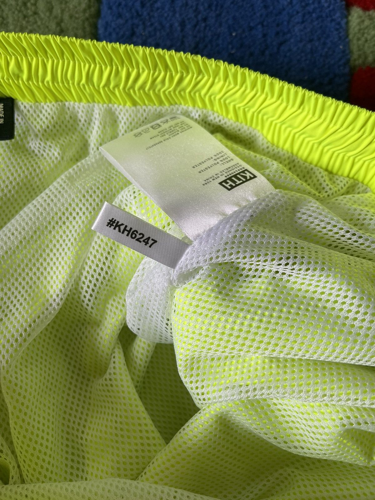 Kith KITH NYLON TURBO COMBO SHORT - NEON GREEN/YELLOW | Grailed