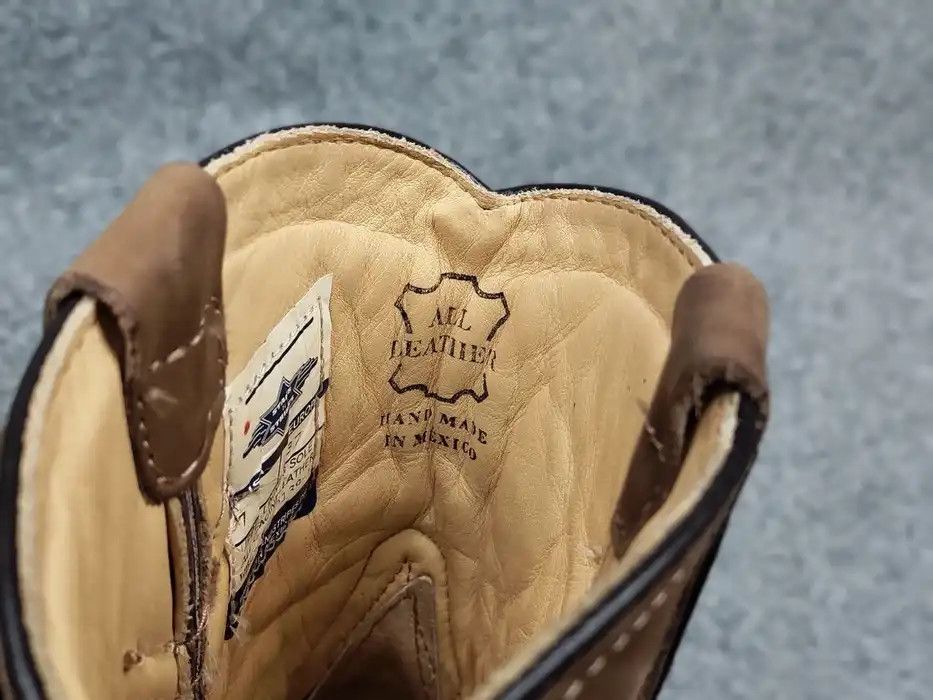 Stars & Stripes Stars & Stripes Western cowboy Leather Brown Ankle W's Boots Size US 7 / IT 37 - 9 Thumbnail