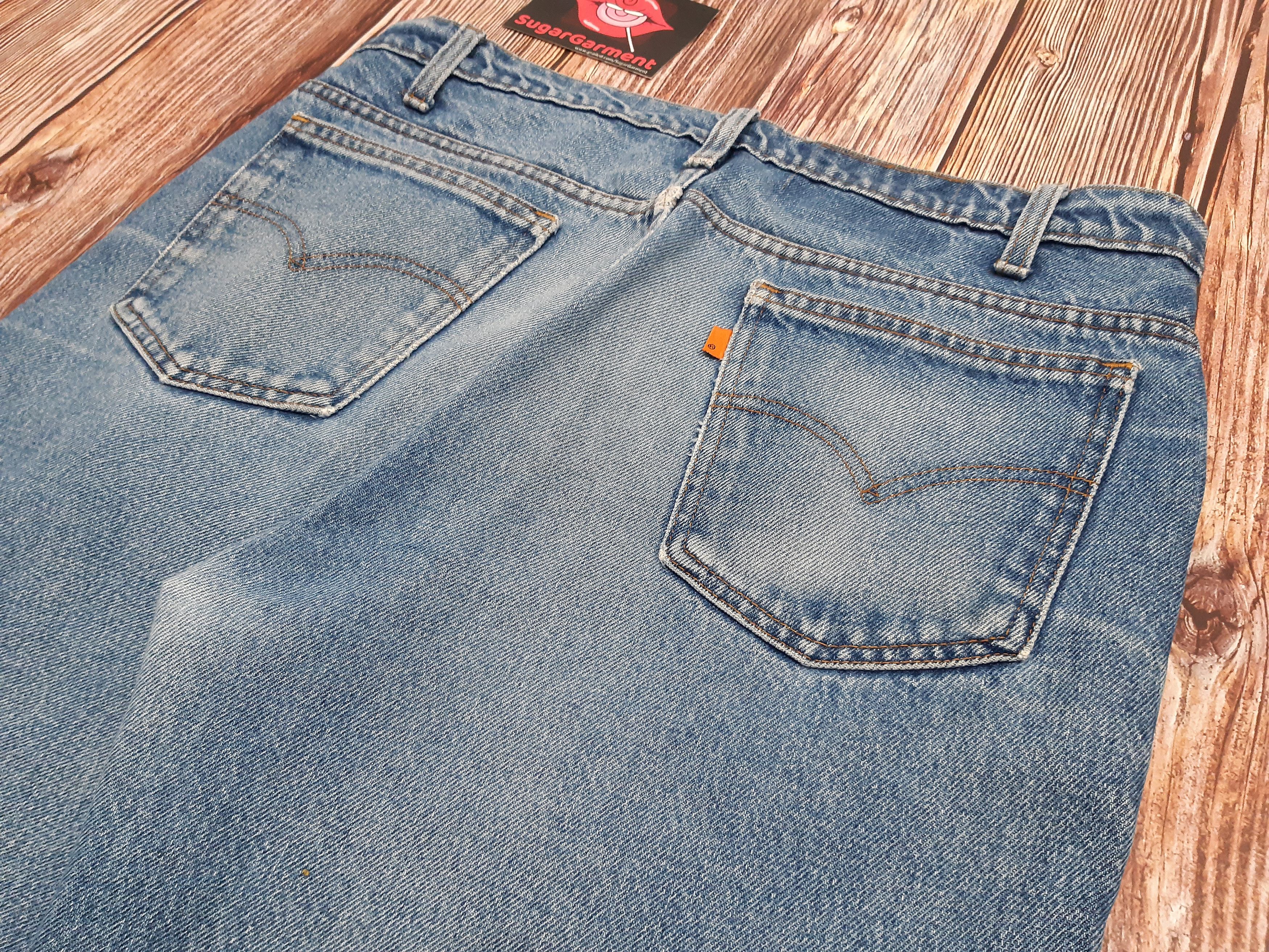 Levi's Levis 517 Jeans Bootcut Orange Tab USA Vintage Size US 33 - 14 Thumbnail