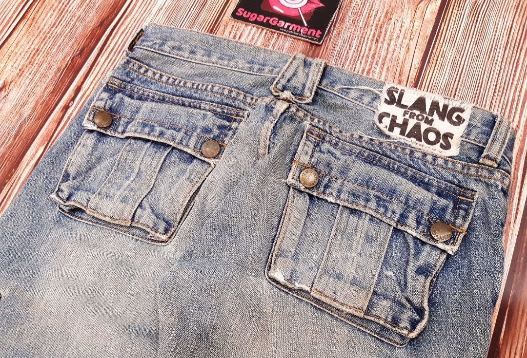 Japanese Brand × Vintage Japanese Jeans Distressed Multi Pocket Zipper RNA Size US 29 - 6 Thumbnail