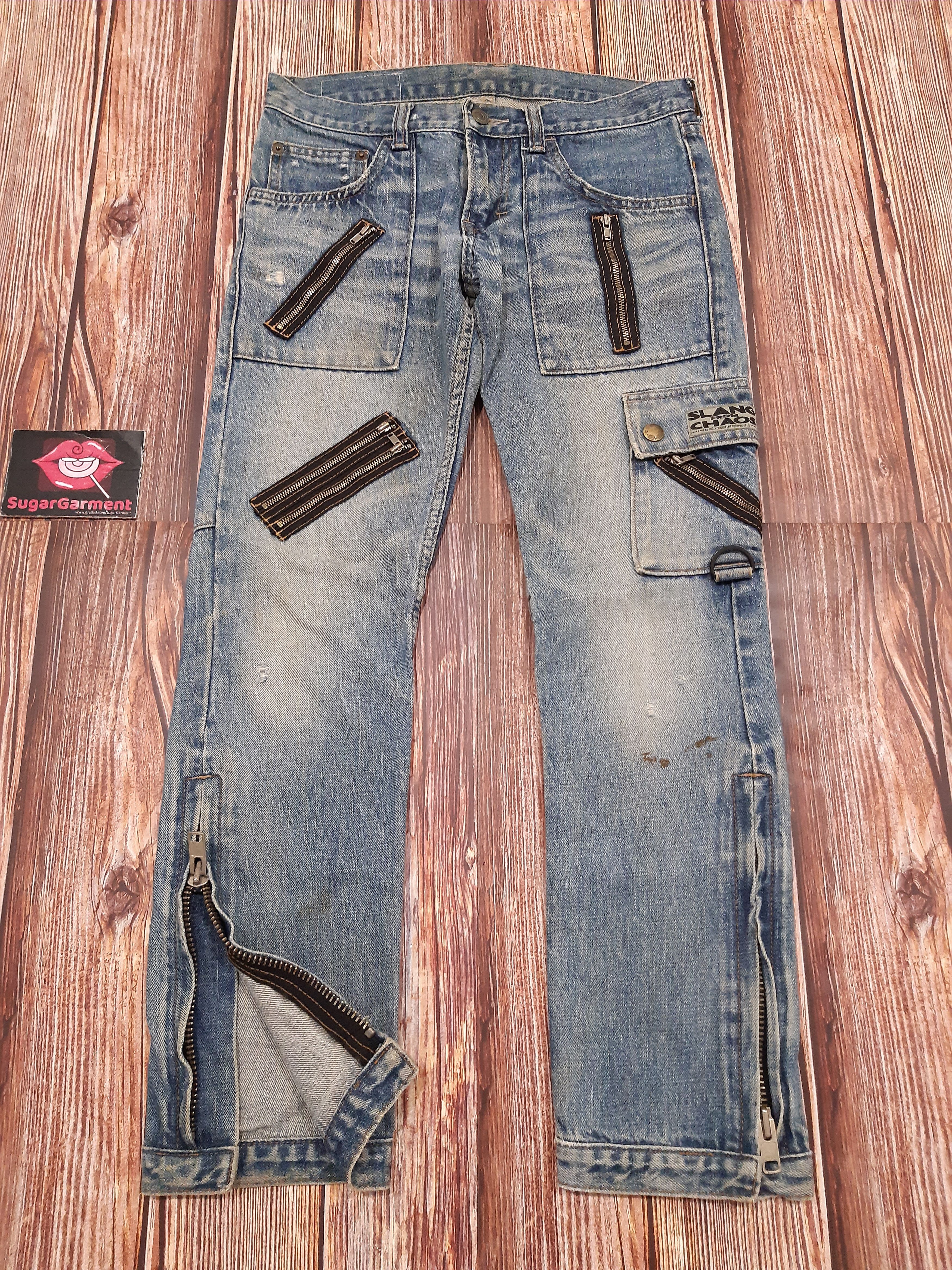 Japanese Brand × Vintage Japanese Jeans Distressed Multi Pocket Zipper RNA Size US 29 - 1 Thumbnail