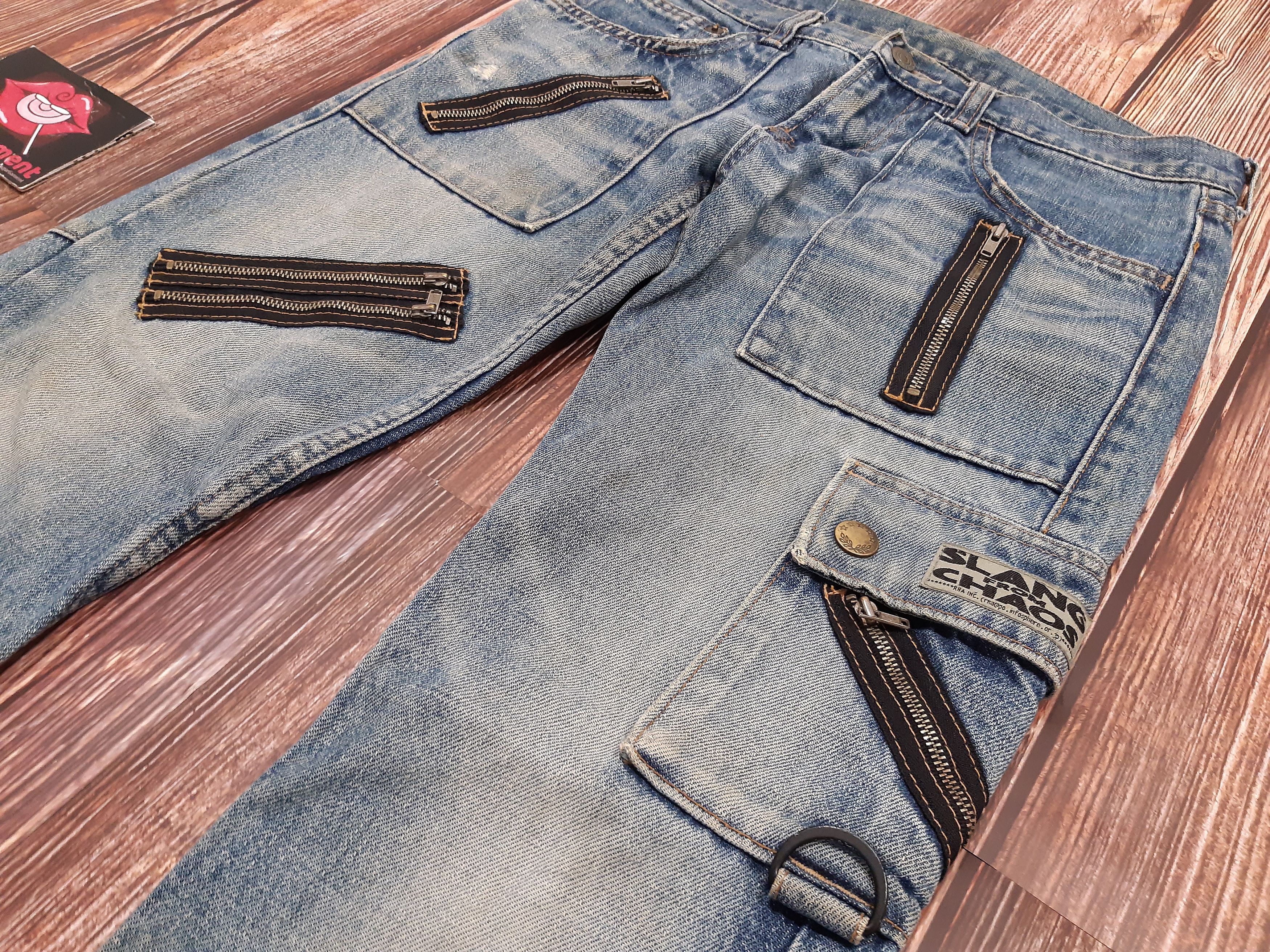 Japanese Brand × Vintage Japanese Jeans Distressed Multi Pocket Zipper RNA Size US 29 - 4 Thumbnail