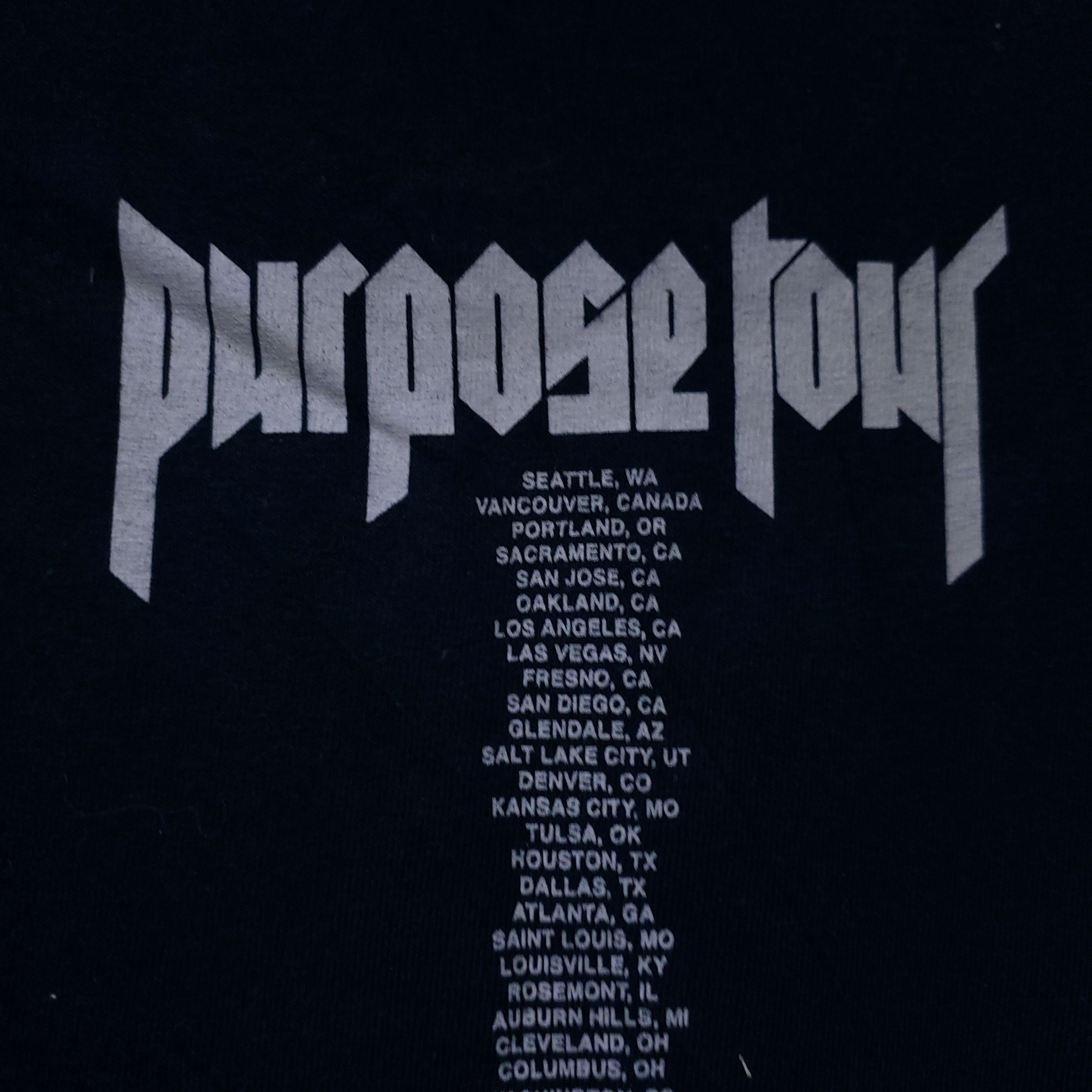 Band Tees × Justin Bieber Justin Bieber 2016 Purpose Tour T-Shirt Size US S / EU 44-46 / 1 - 5 Thumbnail