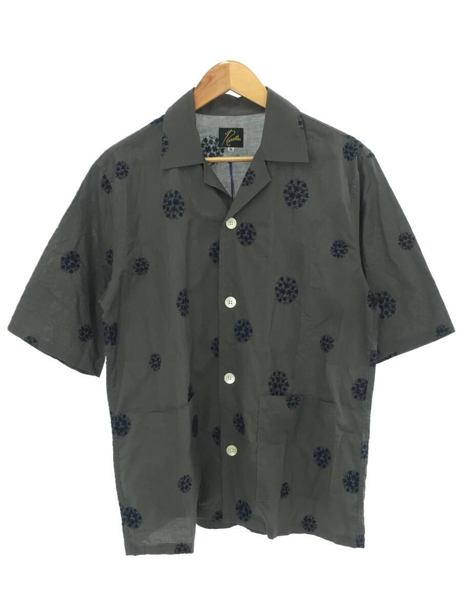 Pre-owned Needles Ss20 Camp Collar Cabana Shirt In Grey