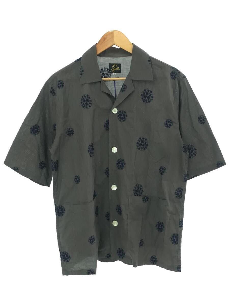 image of Needles Ss20 Camp Collar Cabana Shirt in Grey, Men's (Size Medium)