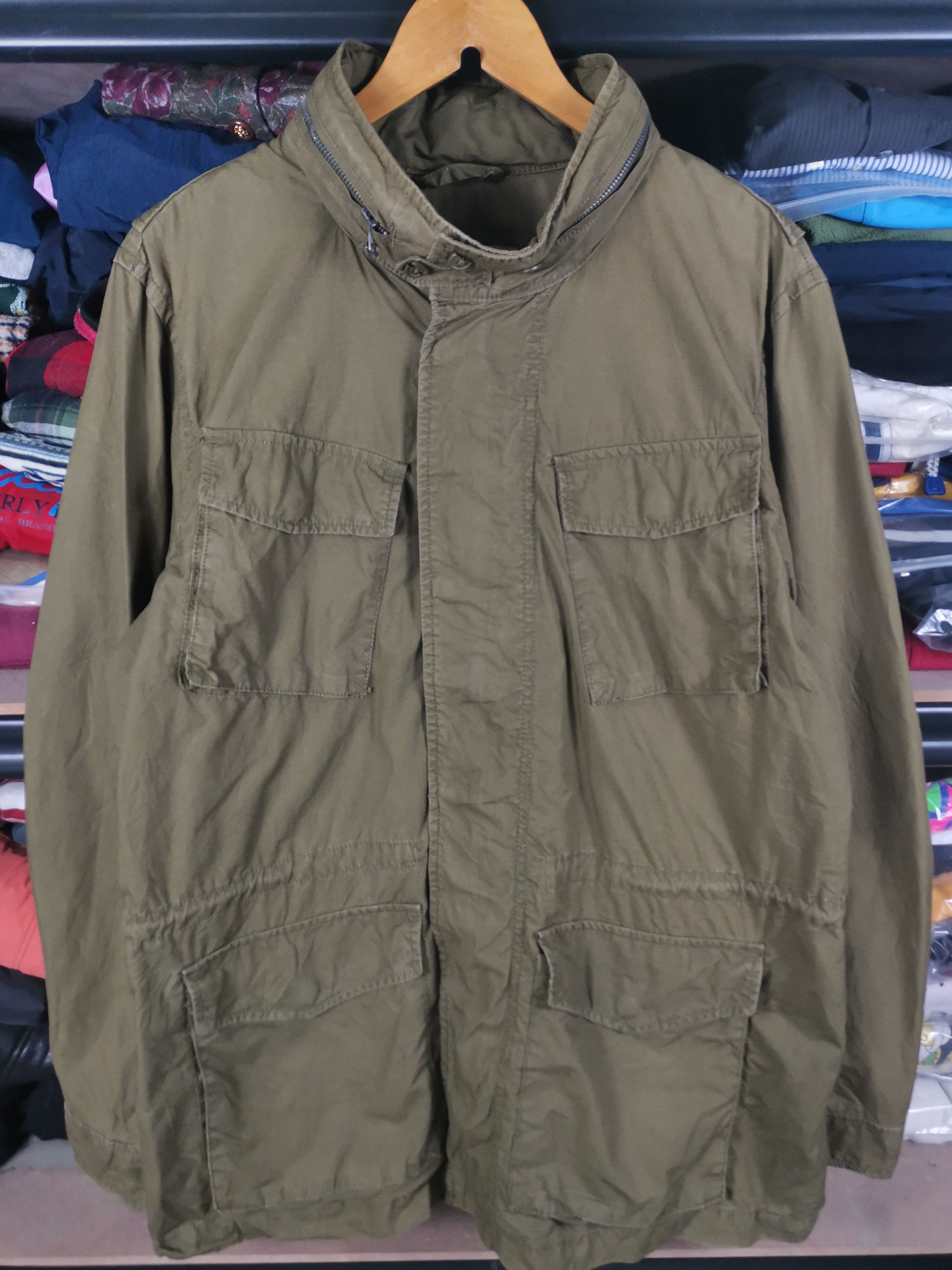 image of Archival Clothing x Gap Vintage Gap Ripstop Poplin Jacket in Army Green (Size Large)