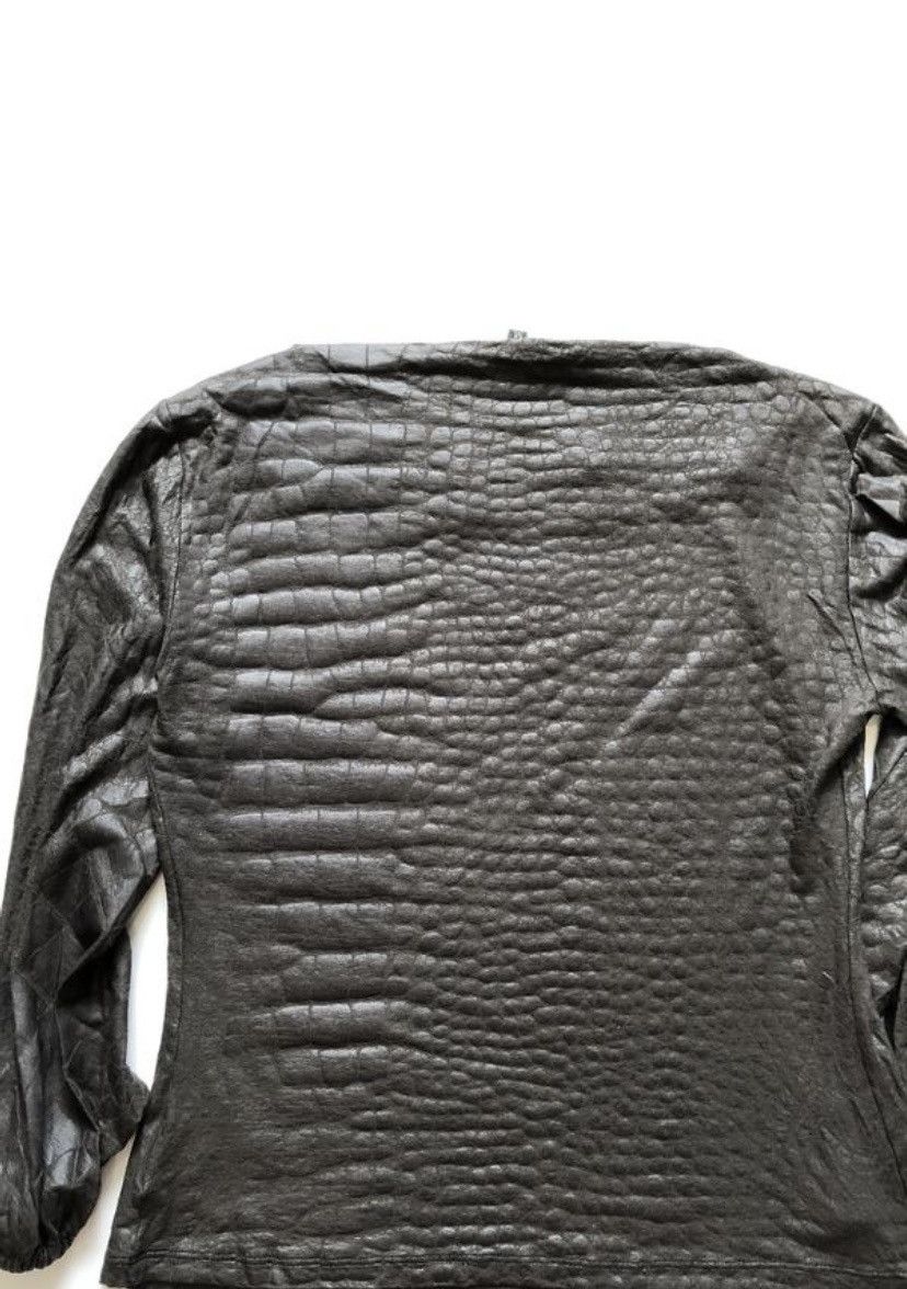 Jean Paul Gaultier × Just Cavalli × Roberto Cavalli Roberto Cavalli snakeskin crocodile print chain blouse Size M / US 6-8 / IT 42-44 - 7 Thumbnail