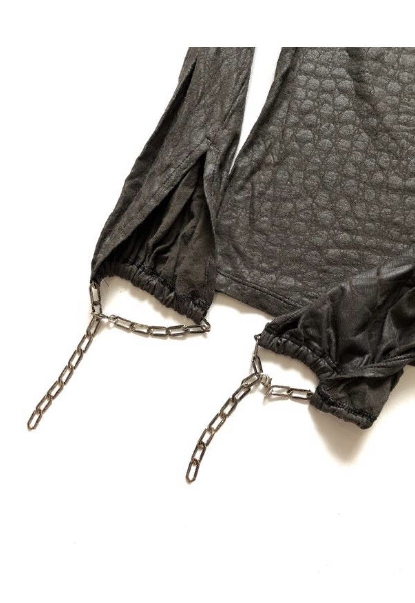 Jean Paul Gaultier × Just Cavalli × Roberto Cavalli Roberto Cavalli snakeskin crocodile print chain blouse Size M / US 6-8 / IT 42-44 - 8 Thumbnail