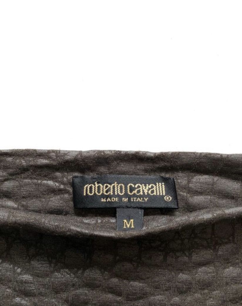 Jean Paul Gaultier × Just Cavalli × Roberto Cavalli Roberto Cavalli snakeskin crocodile print chain blouse Size M / US 6-8 / IT 42-44 - 3 Thumbnail