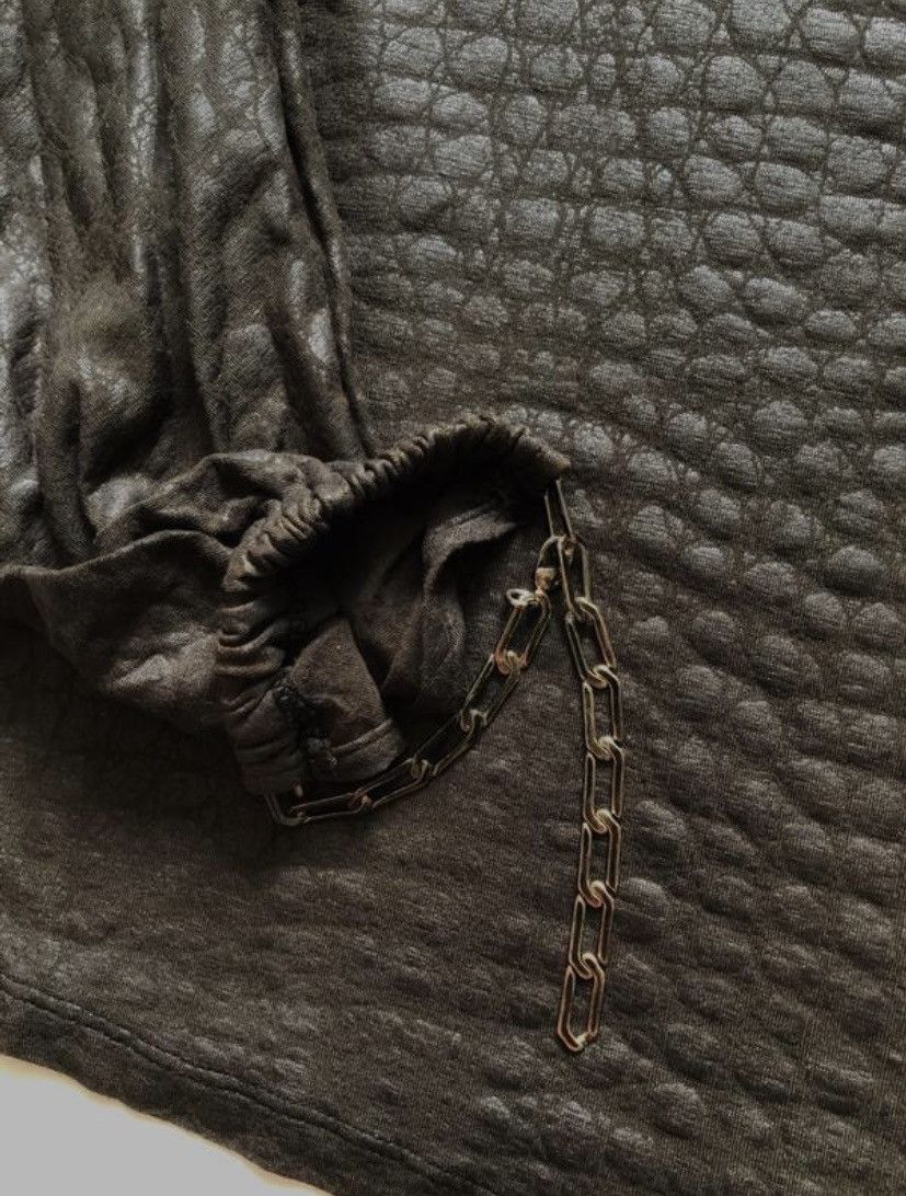 Jean Paul Gaultier × Just Cavalli × Roberto Cavalli Roberto Cavalli snakeskin crocodile print chain blouse Size M / US 6-8 / IT 42-44 - 6 Thumbnail