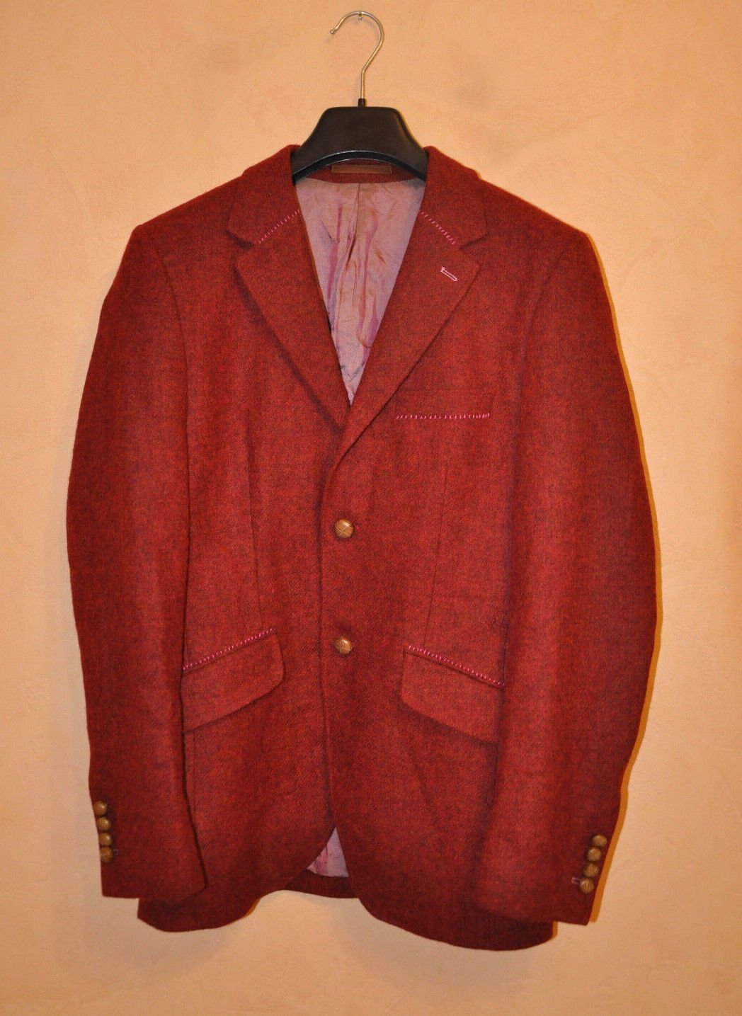 Holland & Holland Holland Esquire Tweed Wool Pockets Slim Blazer