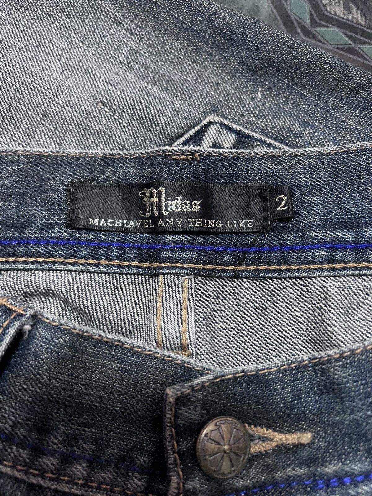 Japanese Brand × Vintage FLARED💥JAPANESE BRAND MIDAS RIPPED DENIM PANT Size US 31 - 7 Thumbnail