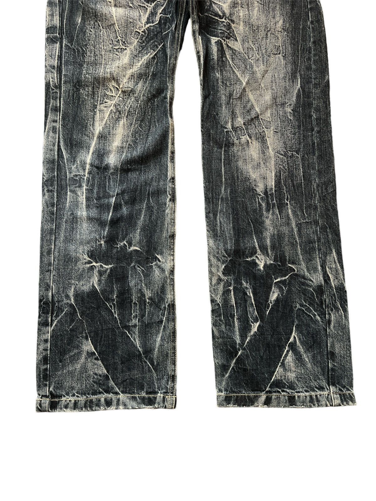 Japanese Brand × Vintage DOUBLE WAIST🔥JUNGLE STORM DISTRESSED DENIM PANT Size US 33 - 4 Thumbnail