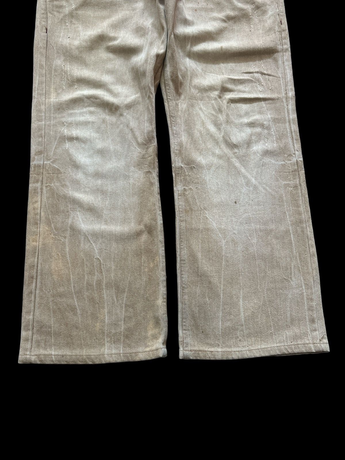 Japanese Brand × Vintage BAGGY💥OIL CAKE BROWN FADED DISTRESSED DENIM PANT Size US 34 / EU 50 - 4 Thumbnail