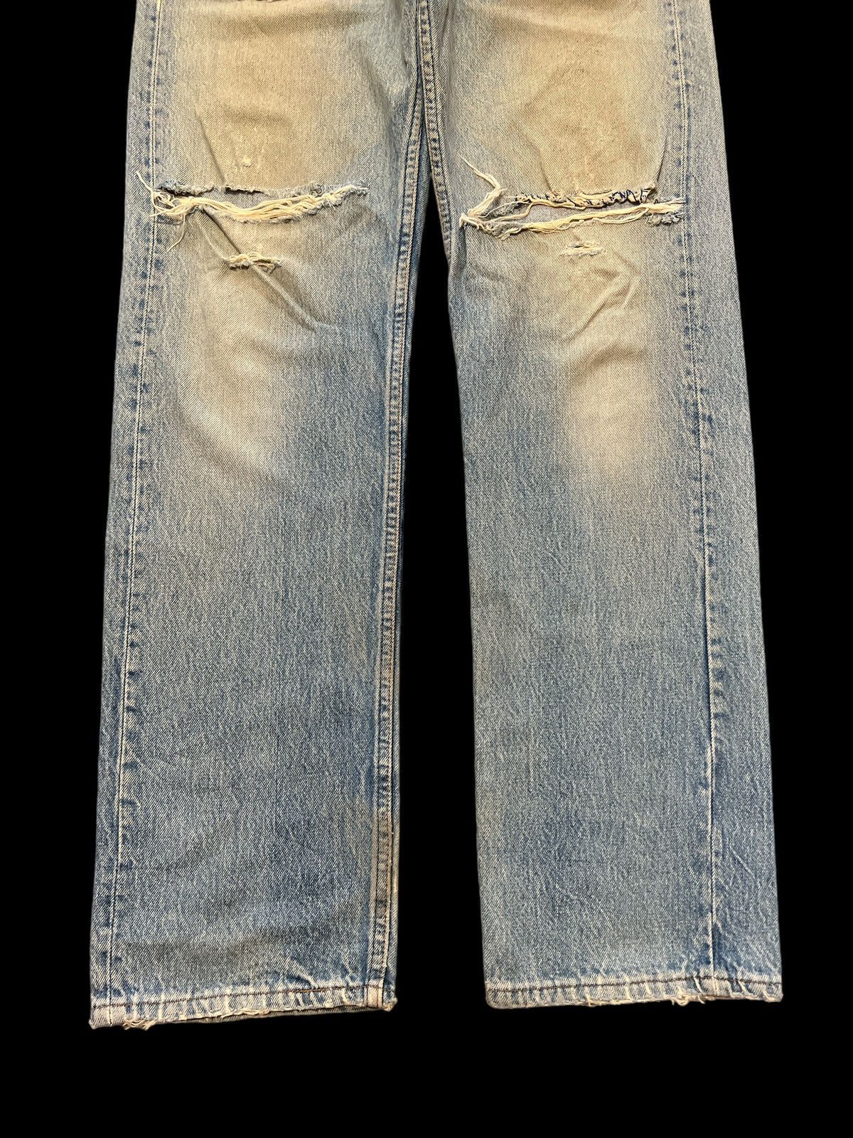 Japanese Brand × Levi's THRASHED VINTAGE LEVIS 501 RIPPED KURT KOBAIN Size US 30 / EU 46 - 4 Thumbnail