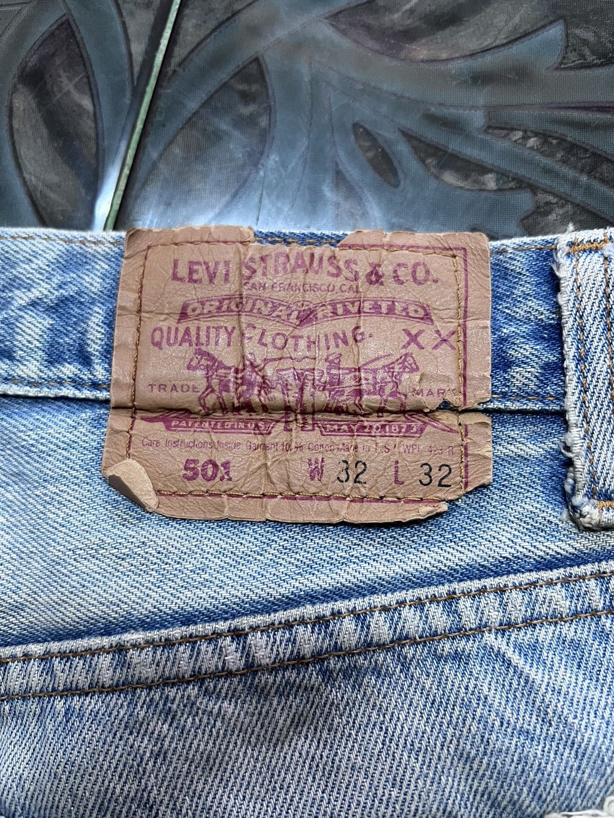 Japanese Brand × Levi's THRASHED VINTAGE LEVIS 501 RIPPED KURT KOBAIN Size US 30 / EU 46 - 8 Thumbnail