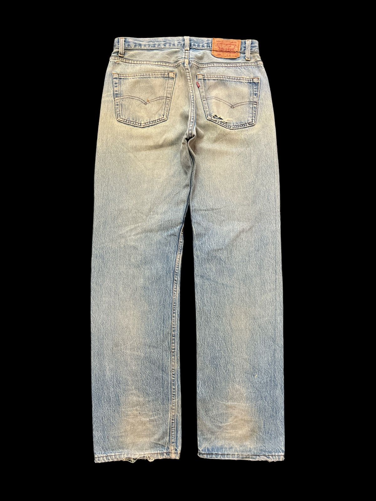 Japanese Brand × Levi's THRASHED VINTAGE LEVIS 501 RIPPED KURT KOBAIN Size US 30 / EU 46 - 7 Thumbnail