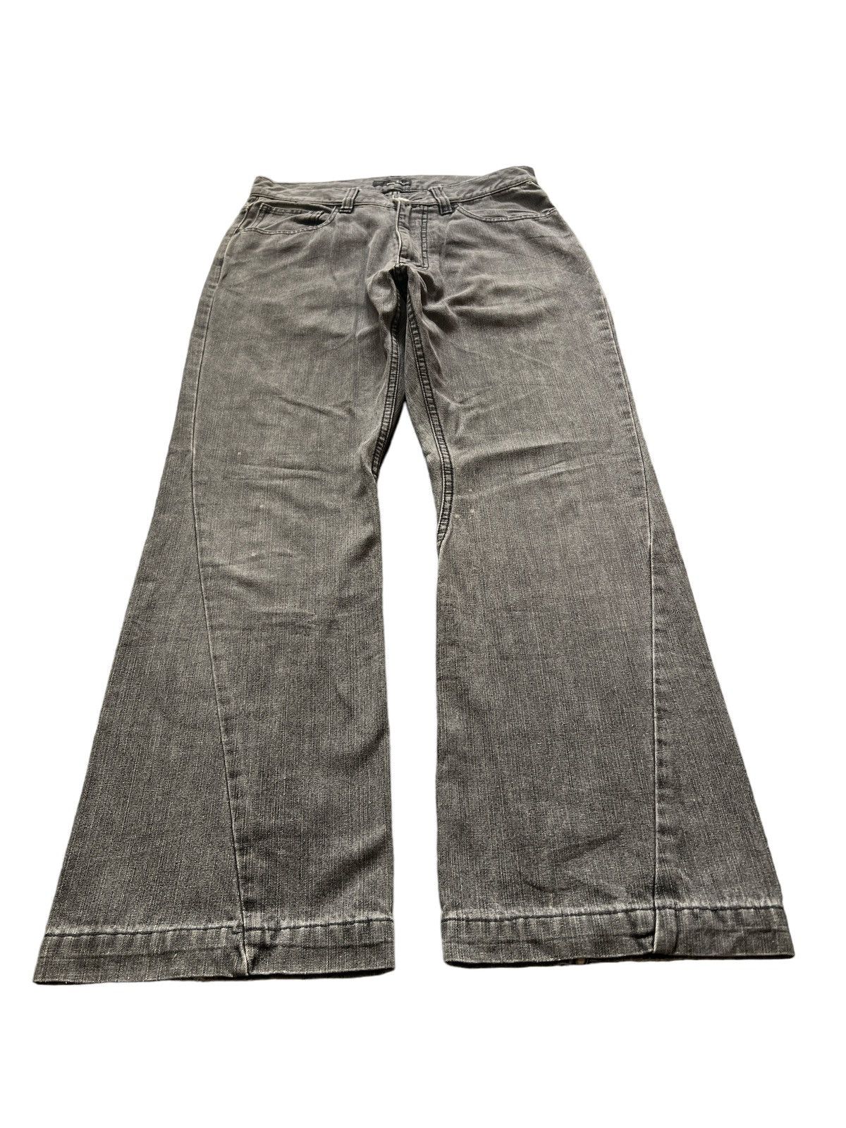 Japanese Brand × Vintage FLARED💥JAPAN BRAND TWIST DENIM PANT Size US 30 / EU 46 - 2 Thumbnail