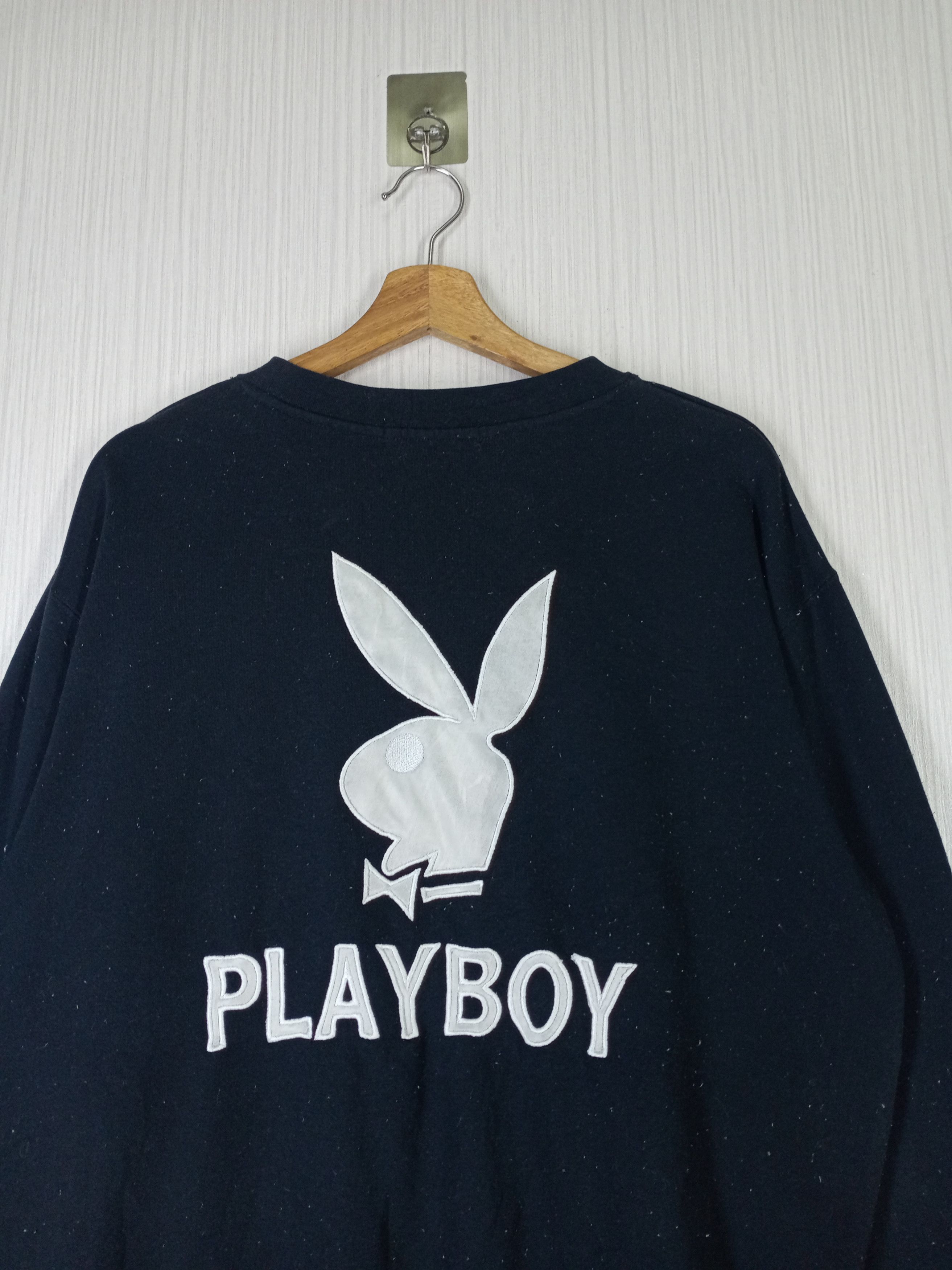 Playboy Rare Vintage Playboy Big Logo Embroidery Sweatshirt Size US L / EU 52-54 / 3 - 6 Thumbnail