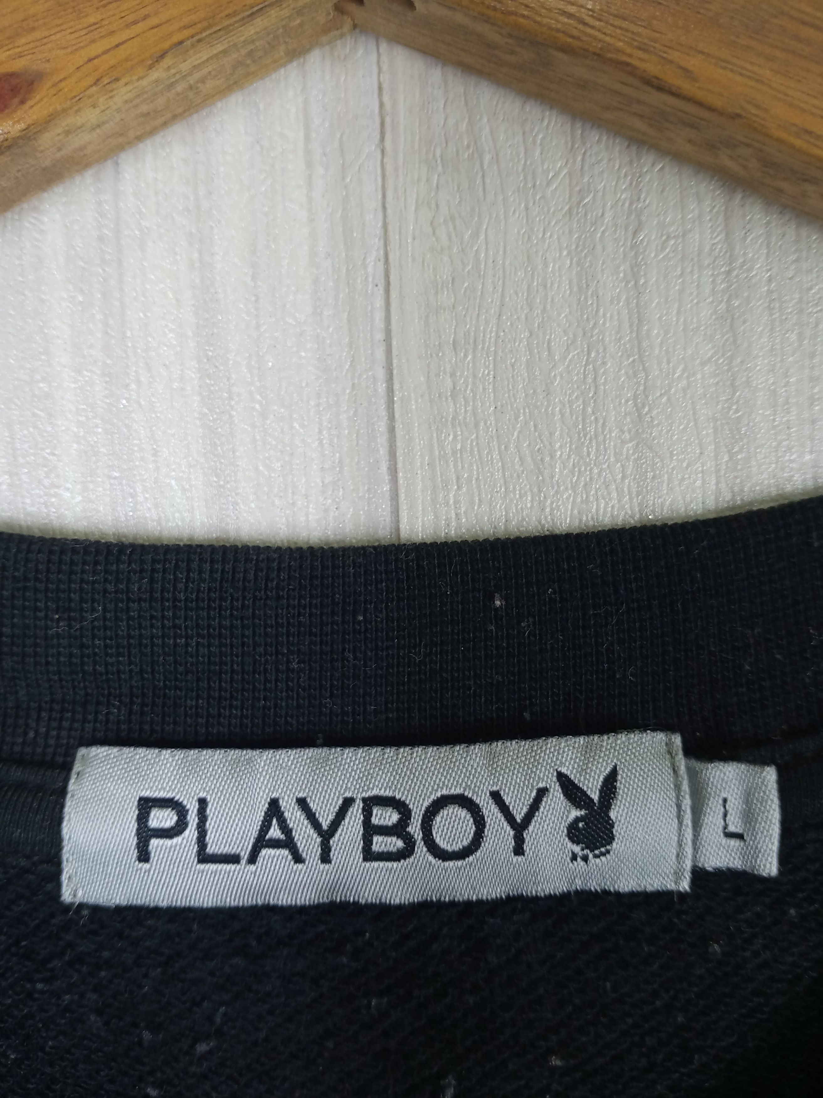 Playboy Rare Vintage Playboy Big Logo Embroidery Sweatshirt Size US L / EU 52-54 / 3 - 4 Thumbnail