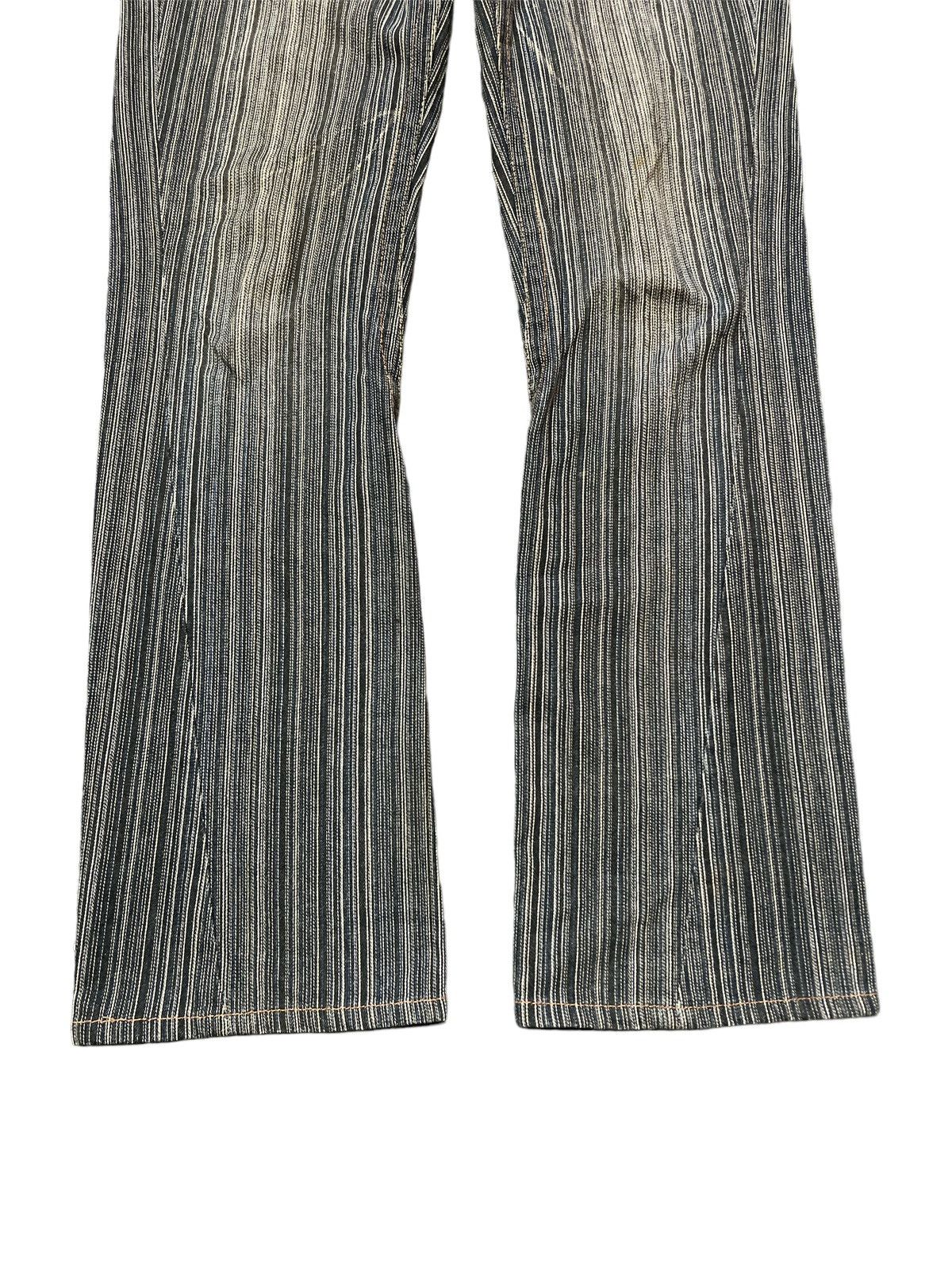 Japanese Brand × Vintage FLARED💥IKKA STRIPE DISTRESSED DENIM PANT Size US 28 / EU 44 - 4 Thumbnail