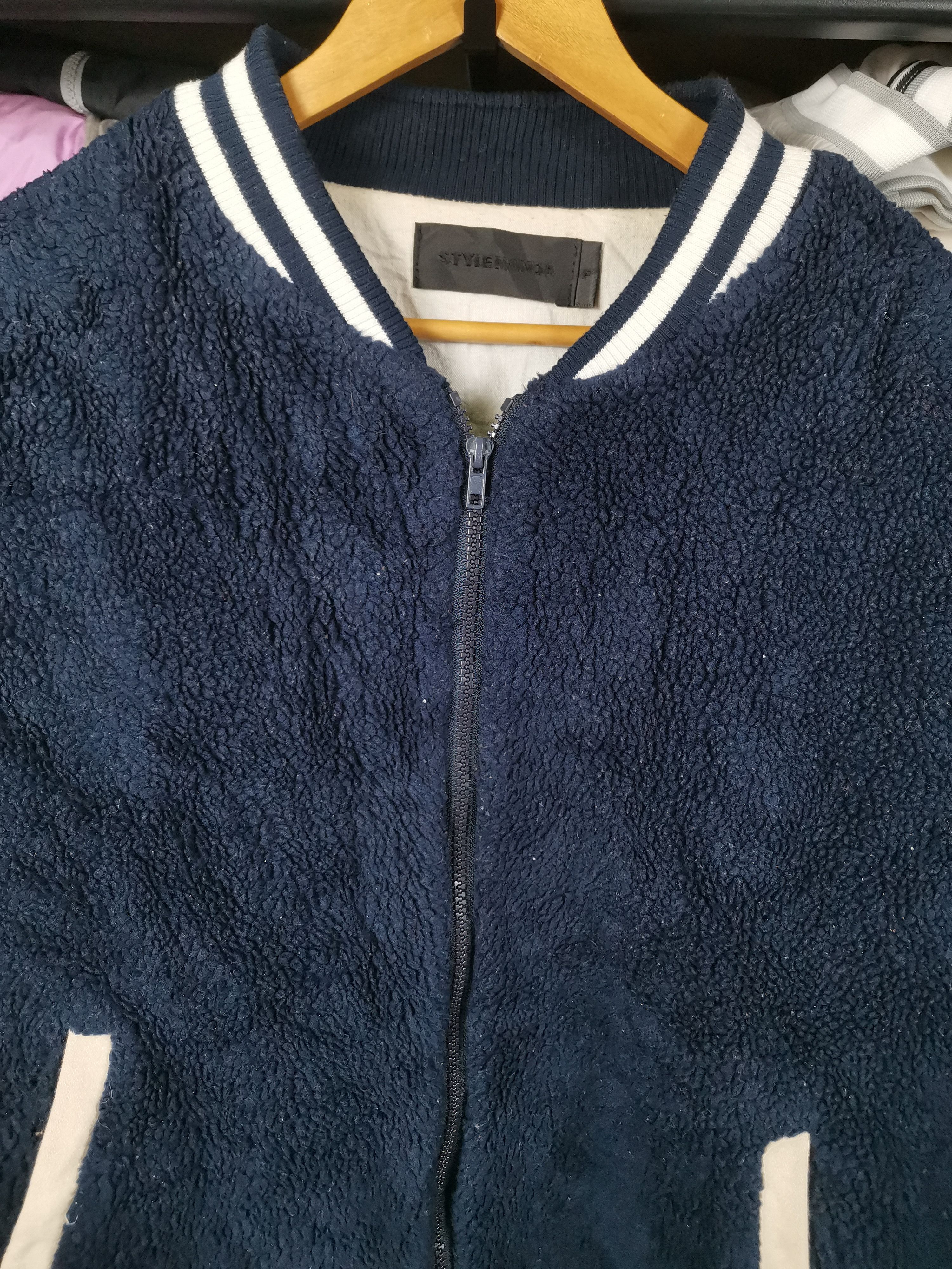Japanese Brand Vintage Japanese Brand Sherpa Varsity Jacket Size US L / EU 52-54 / 3 - 2 Thumbnail