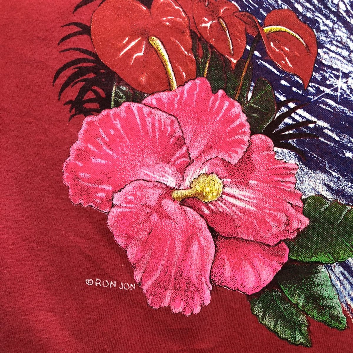 Ron Jon Surf Shop Vintage Faded Ron Jon One And Only Surfing Backhitt Shirt Size US L / EU 52-54 / 3 - 5 Thumbnail