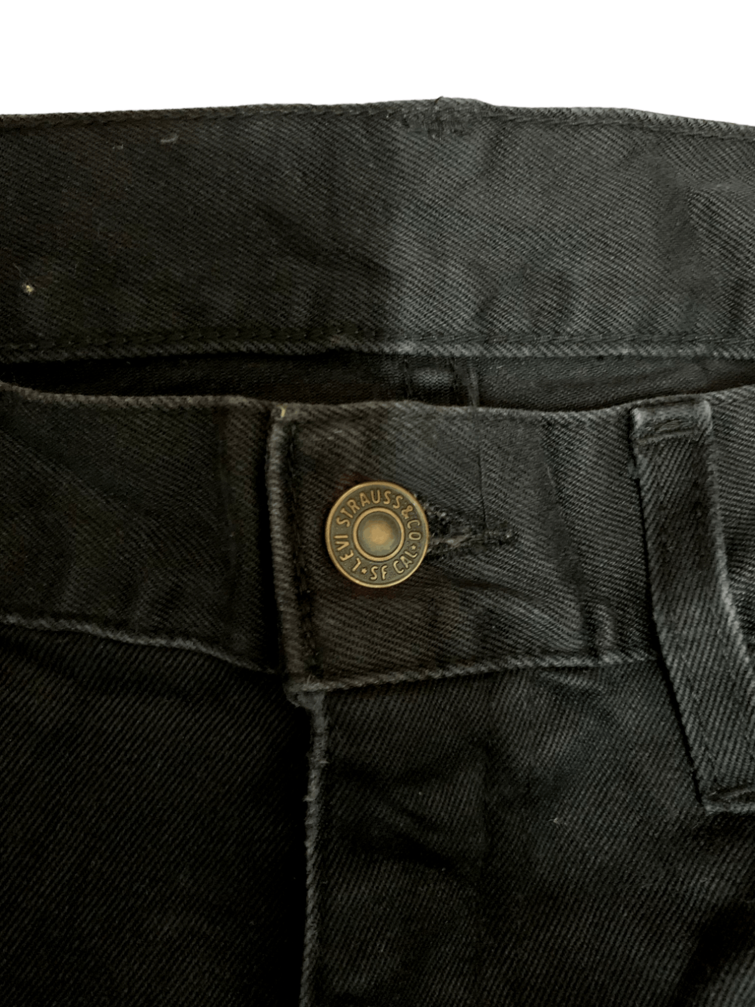 Levi's Vintage Levis 505 Black Jeans Size US 31 - 3 Thumbnail