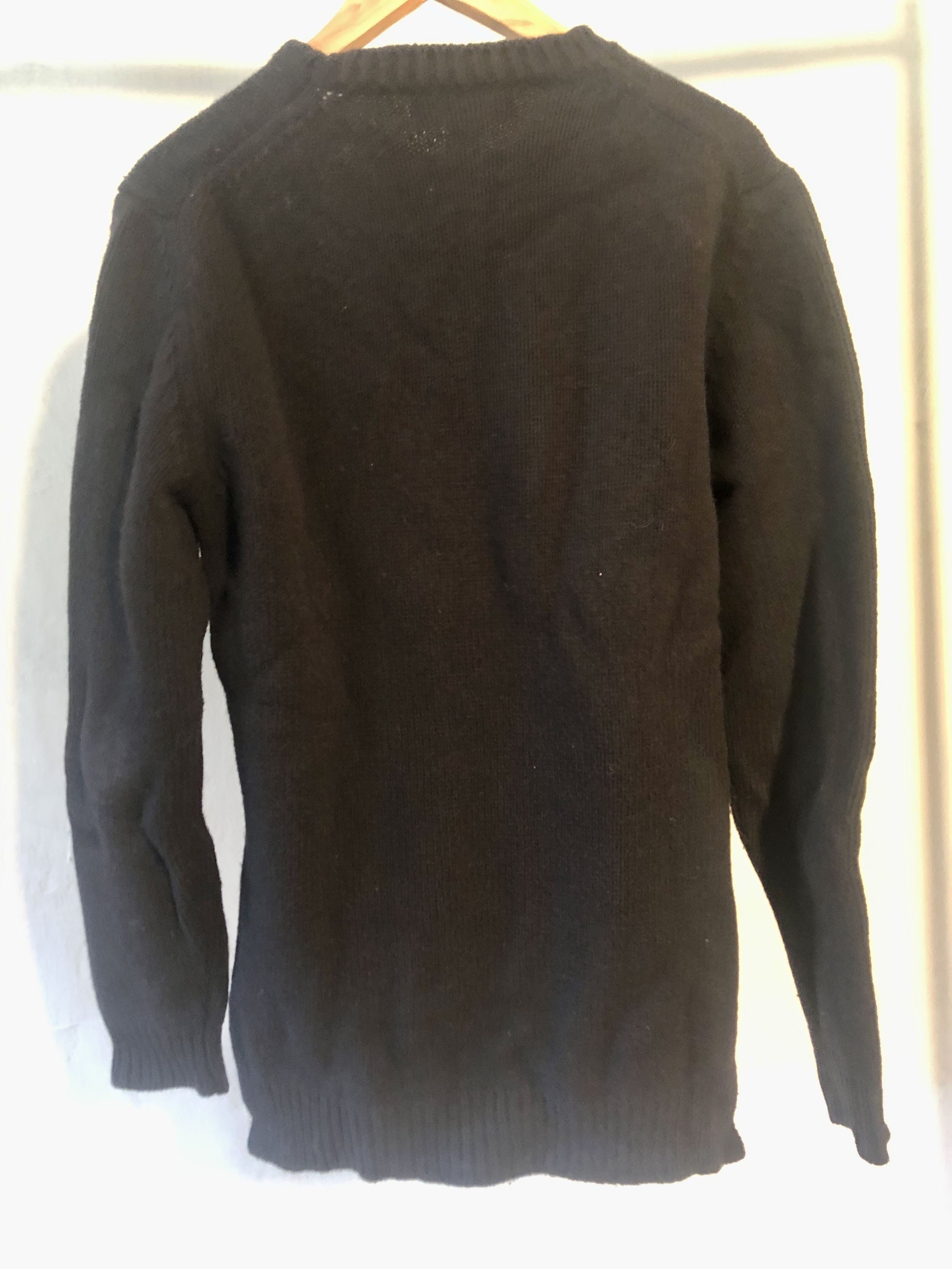 Comme des Garcons SHIRT Comme des Garçons Shirt side-slits, black wool sweater Size US M / EU 48-50 / 2 - 8 Thumbnail