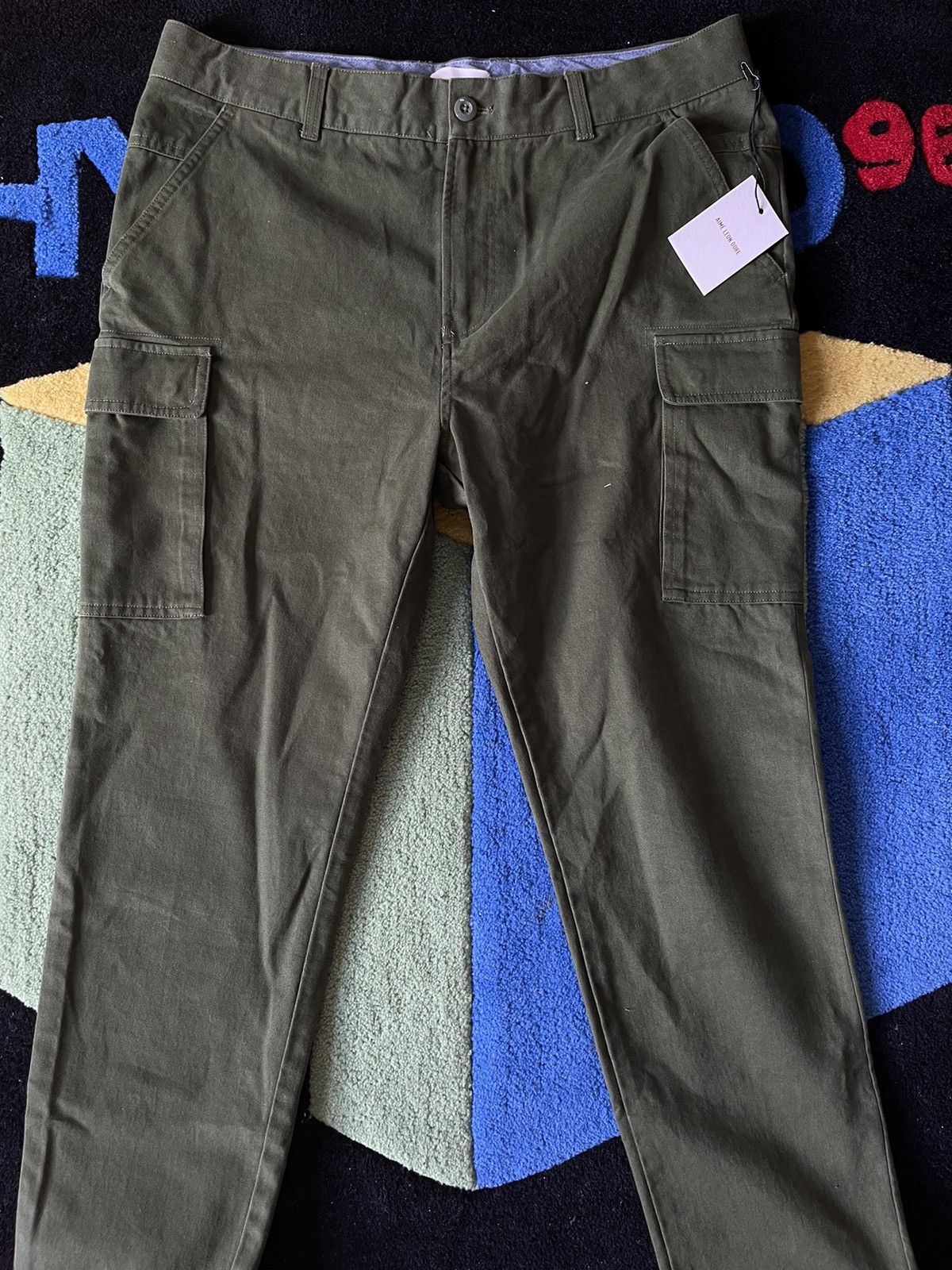 Aime Leon Dore AIME LEON DORE SLIM CARGO PANT - OLIVE Size US 34 / EU 50 - 1 Thumbnail