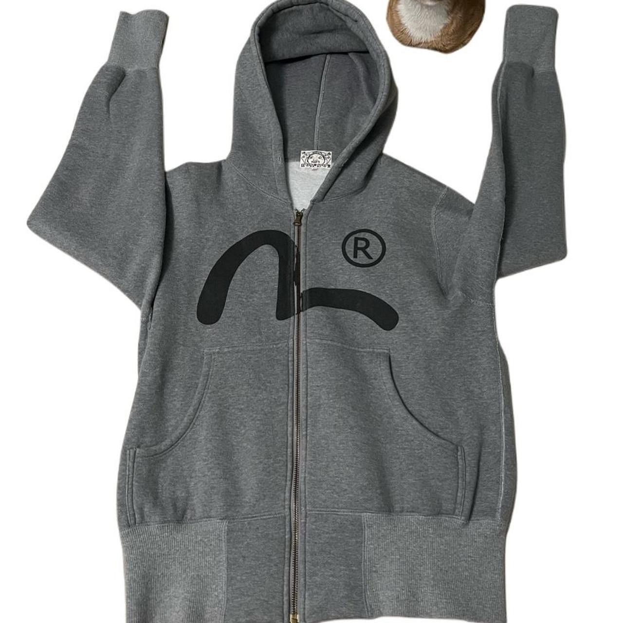 Evisu gray vintage zip up