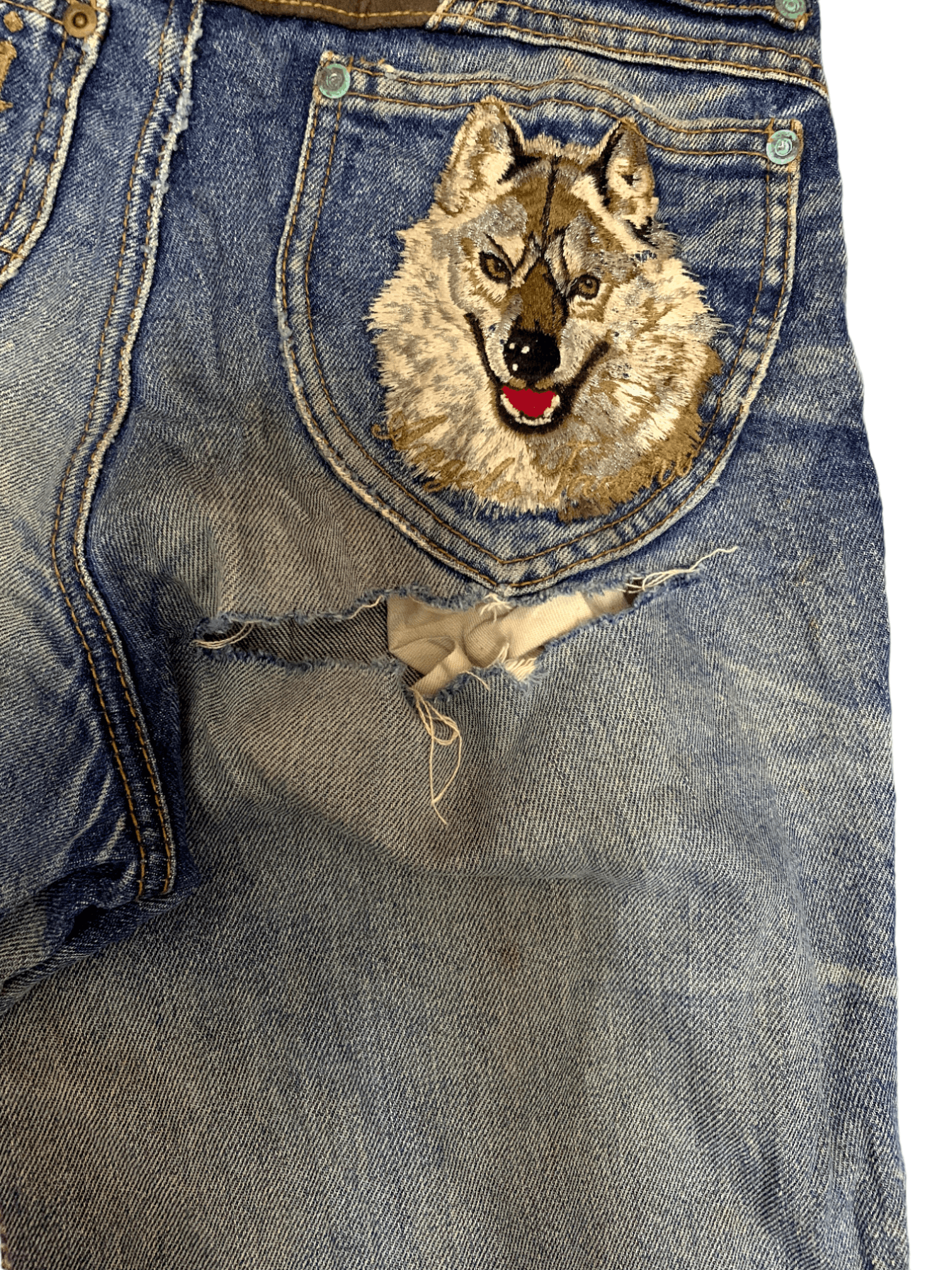 Japanese Brand Vintage Japanese Brand Mud Wash Distressed Jeans Size US 26 / EU 42 - 12 Thumbnail