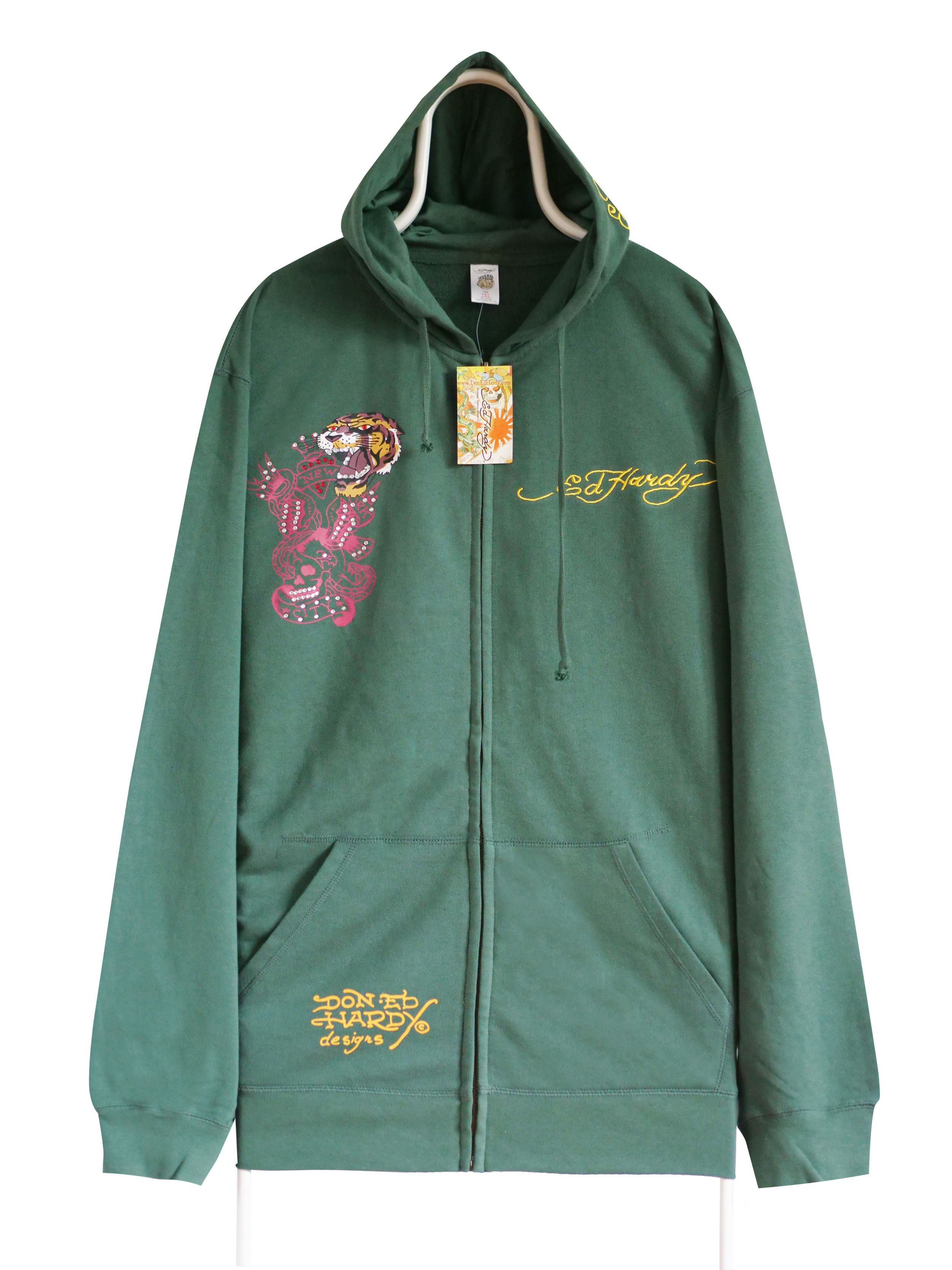 Ed Hardy Ed Hardy by Christian Audigier zip tiger hoodie Size US XXL / EU 58 / 5 - 2 Thumbnail