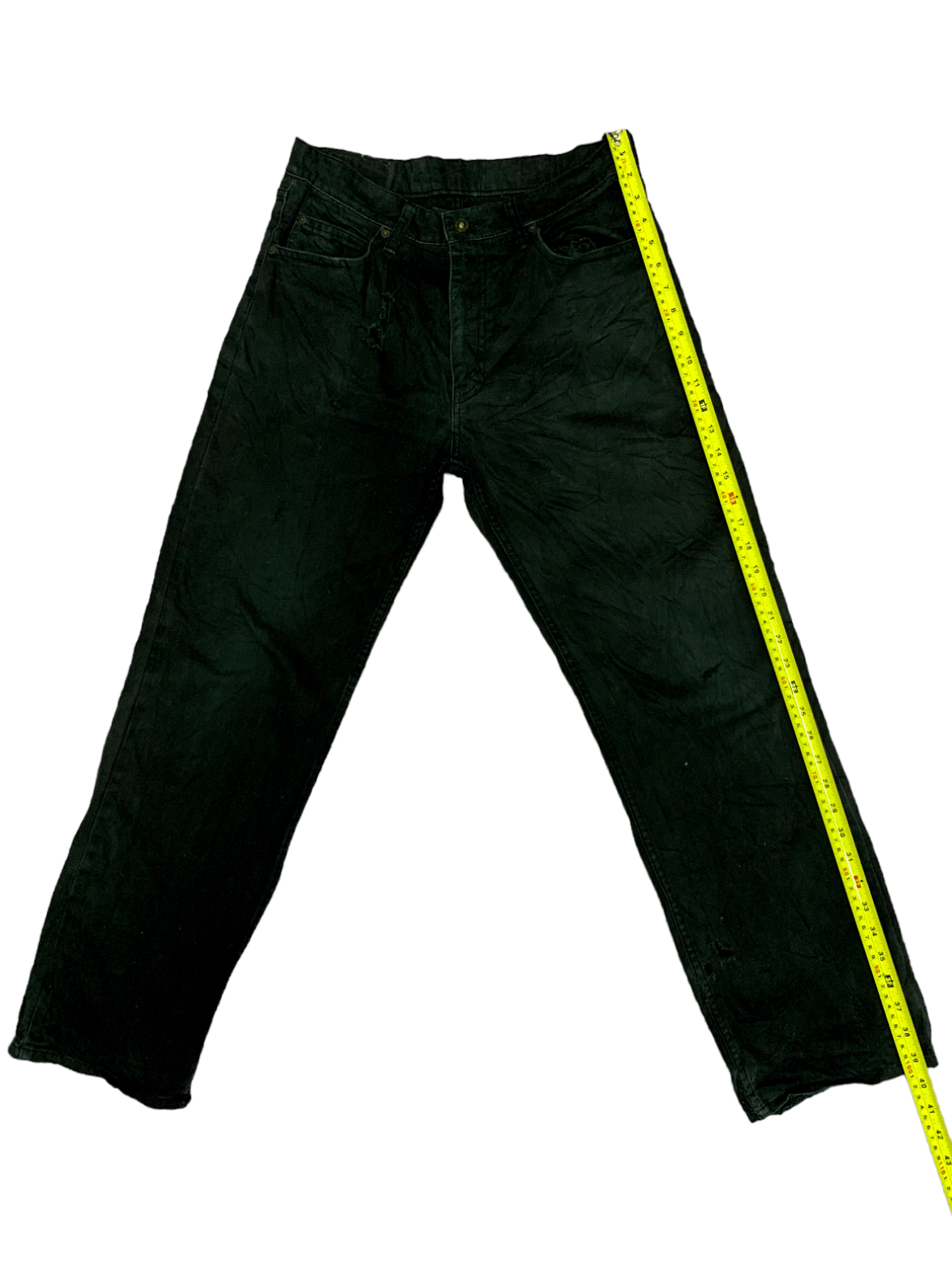 Levi's × Levi's Vintage Clothing Vintage 90s Levis 502 Loose Black Jeans Size US 29 - 11 Thumbnail