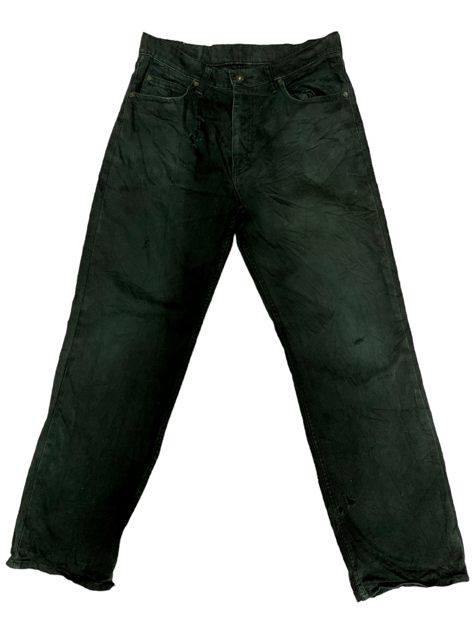 Levi's × Levi's Vintage Clothing Vintage 90s Levis 502 Loose Black Jeans Size US 29 - 1 Thumbnail